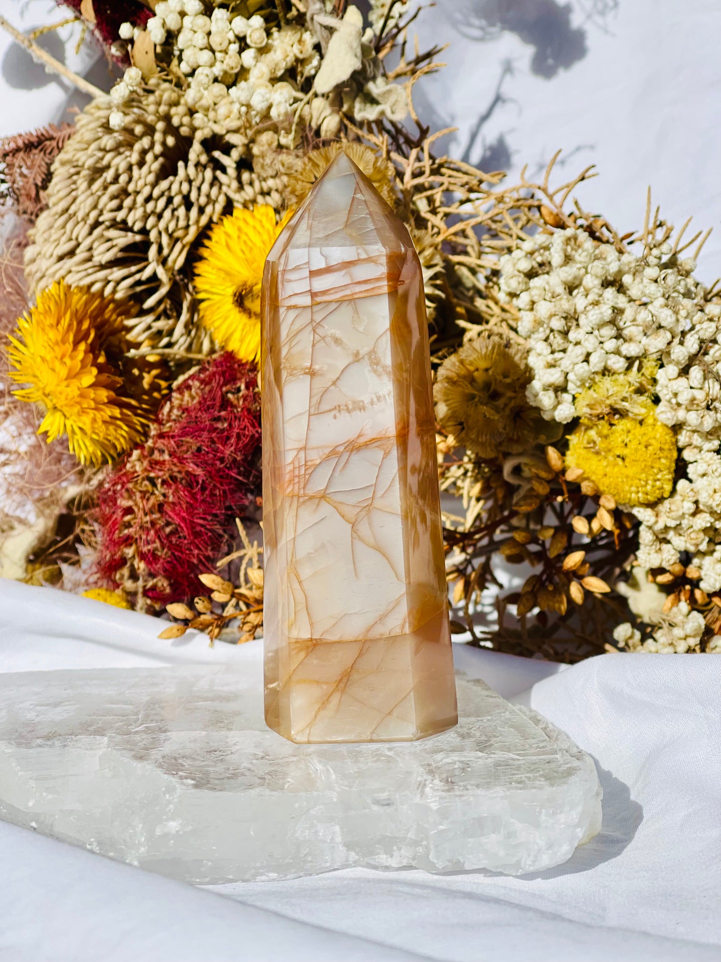 Peach Moonstone Point