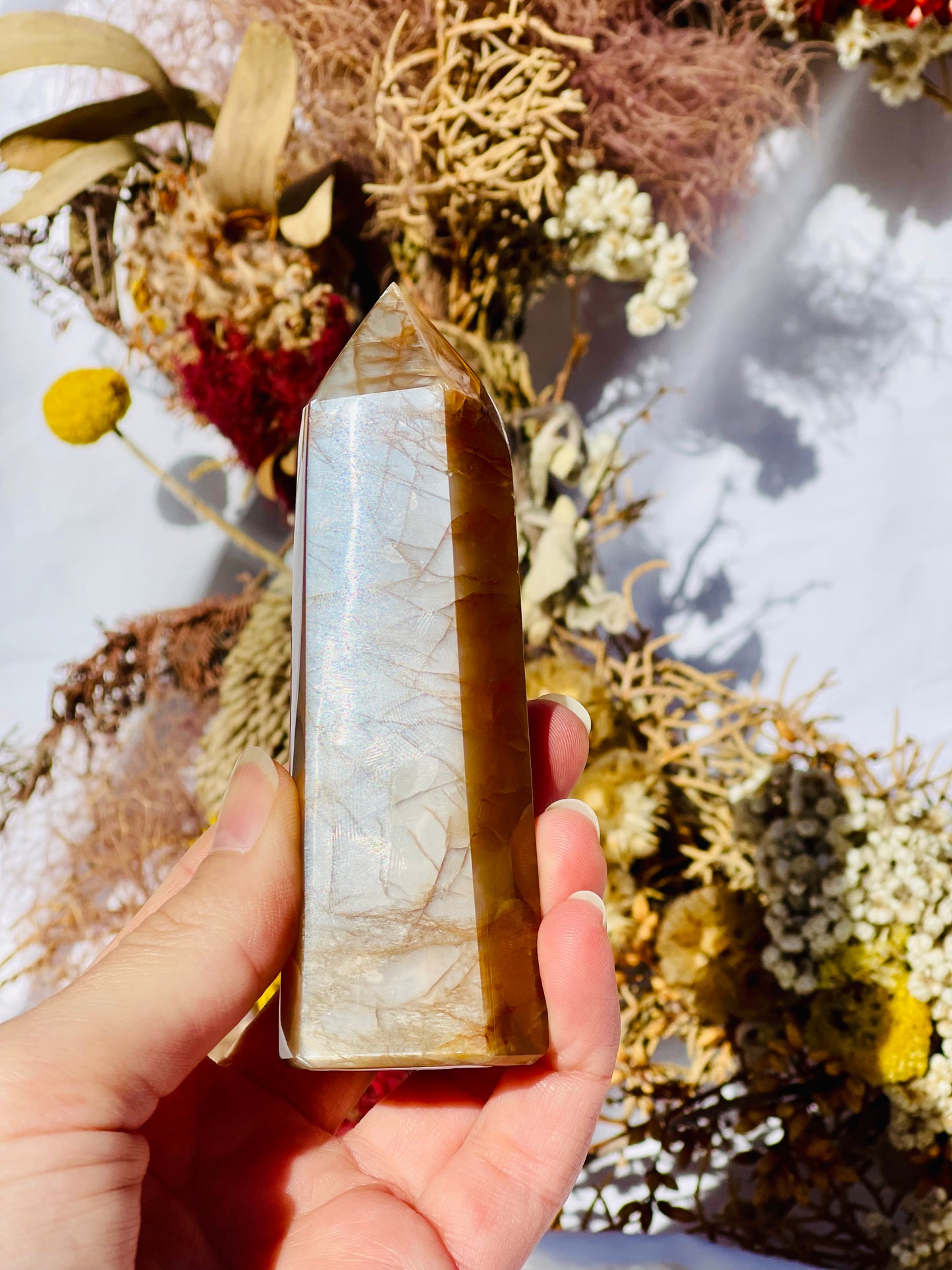 Peach Moonstone Point
