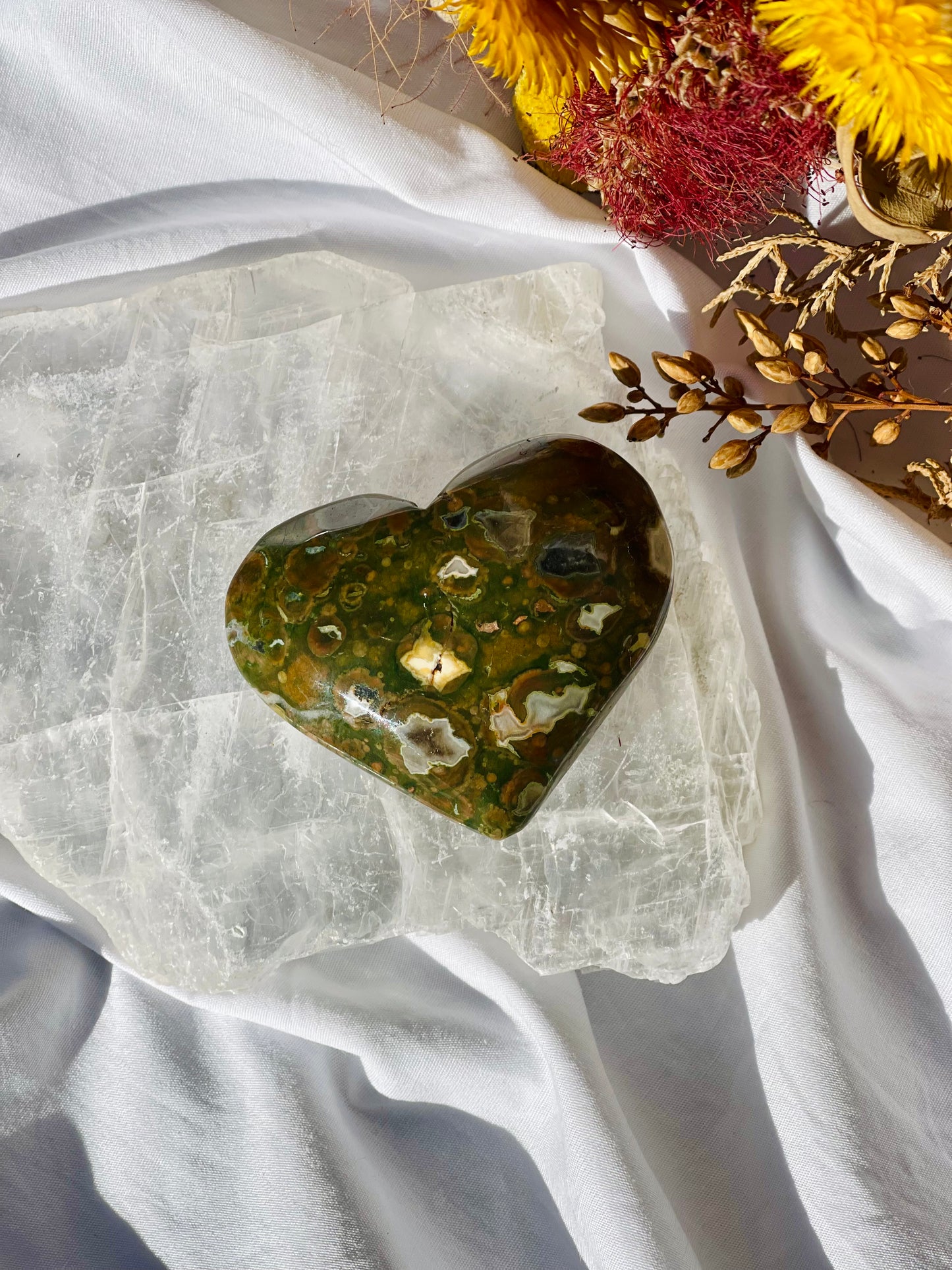 Rainforest Jasper Heart #2