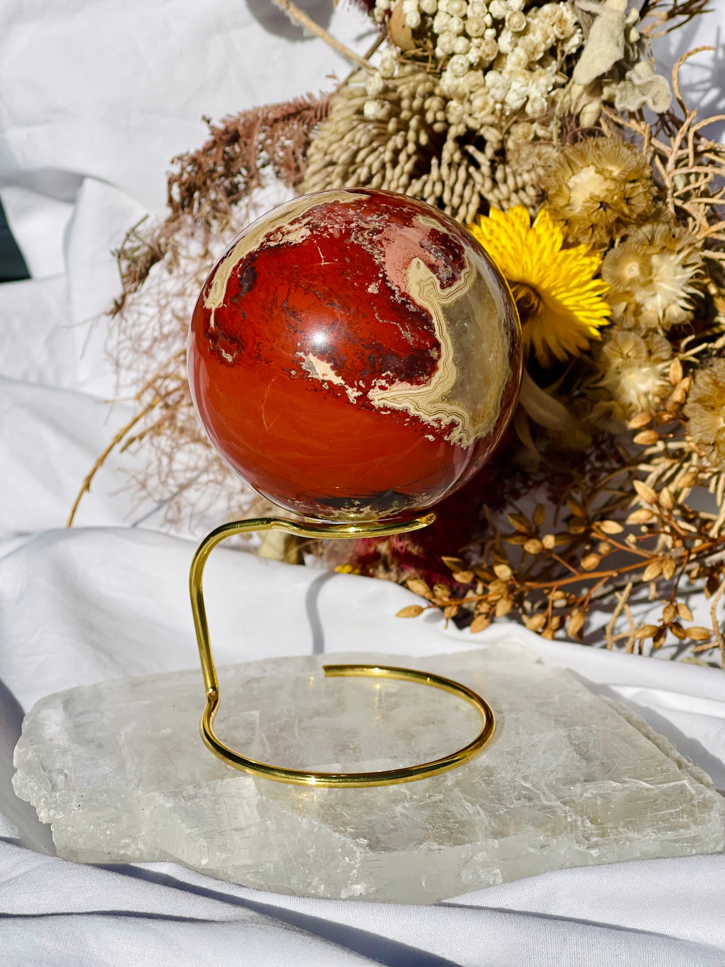 Red Jasper Sphere