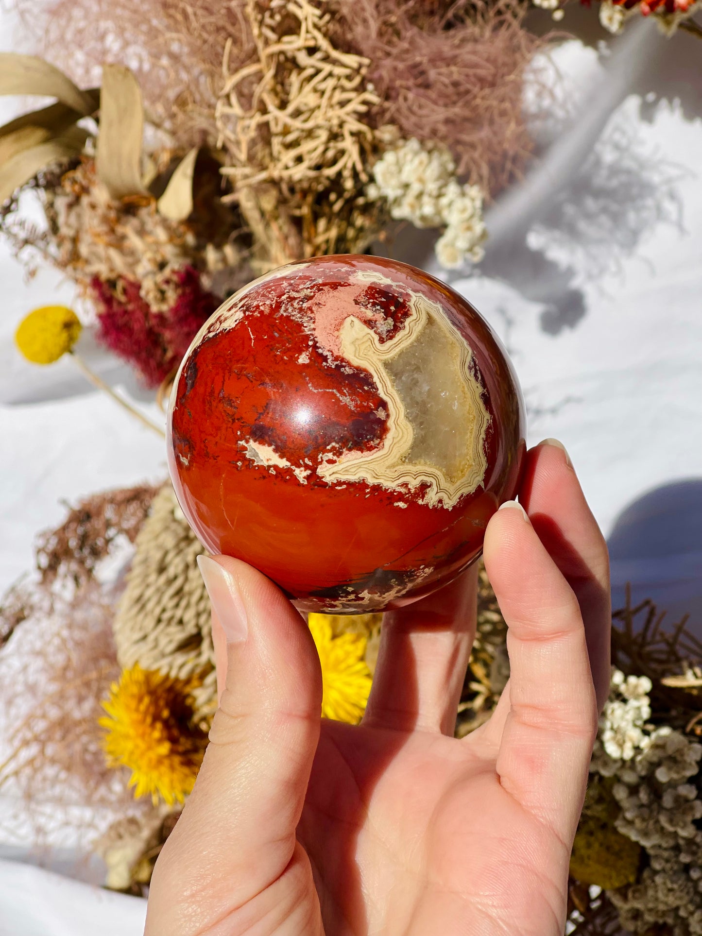 Red Jasper Sphere