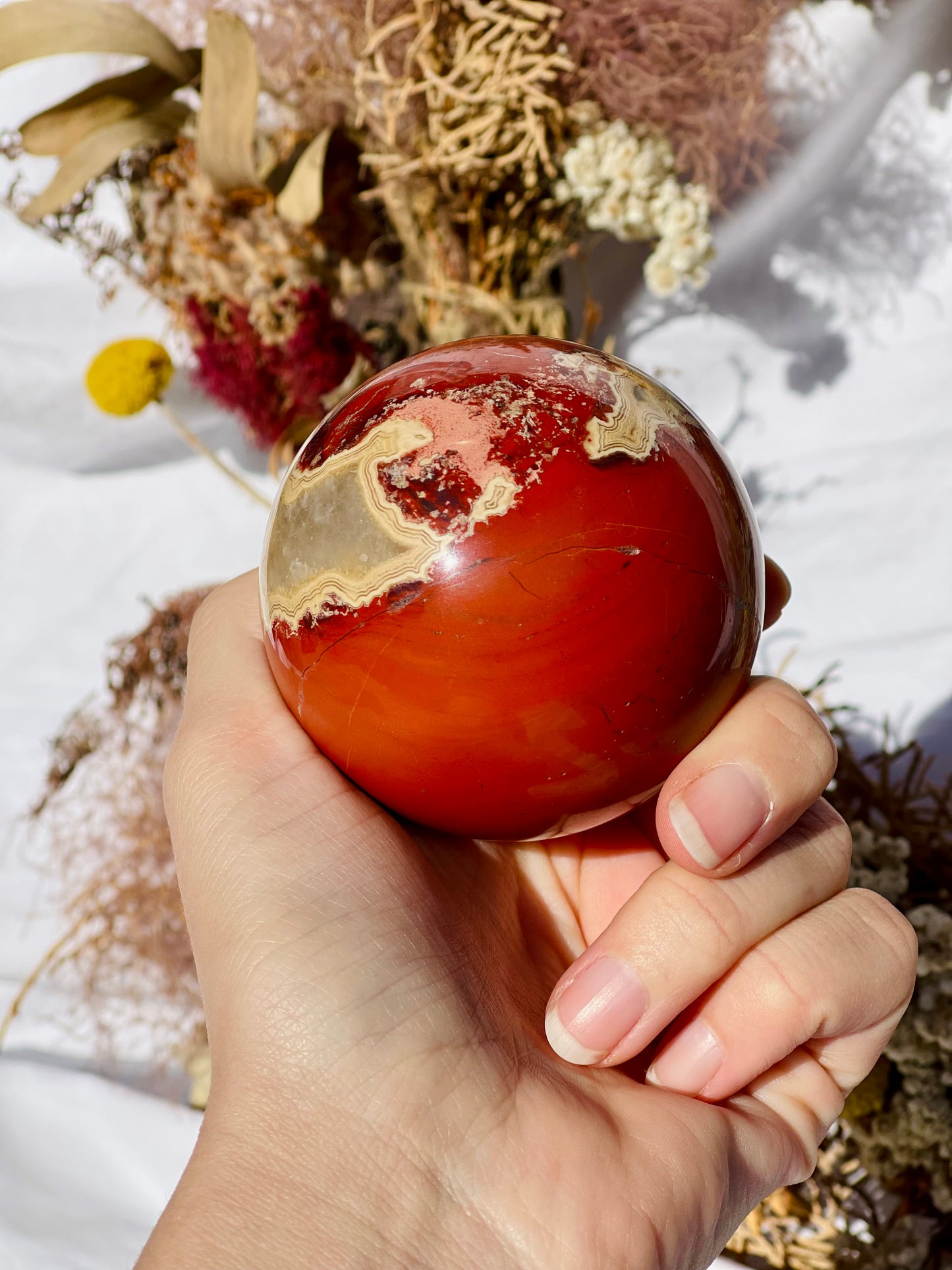 Red Jasper Sphere