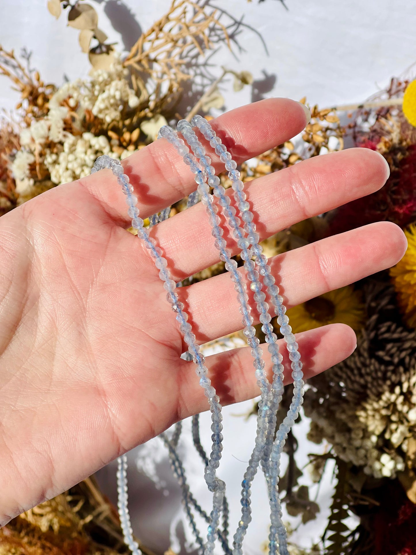 Labradorite Faceted Wrap Bracelet