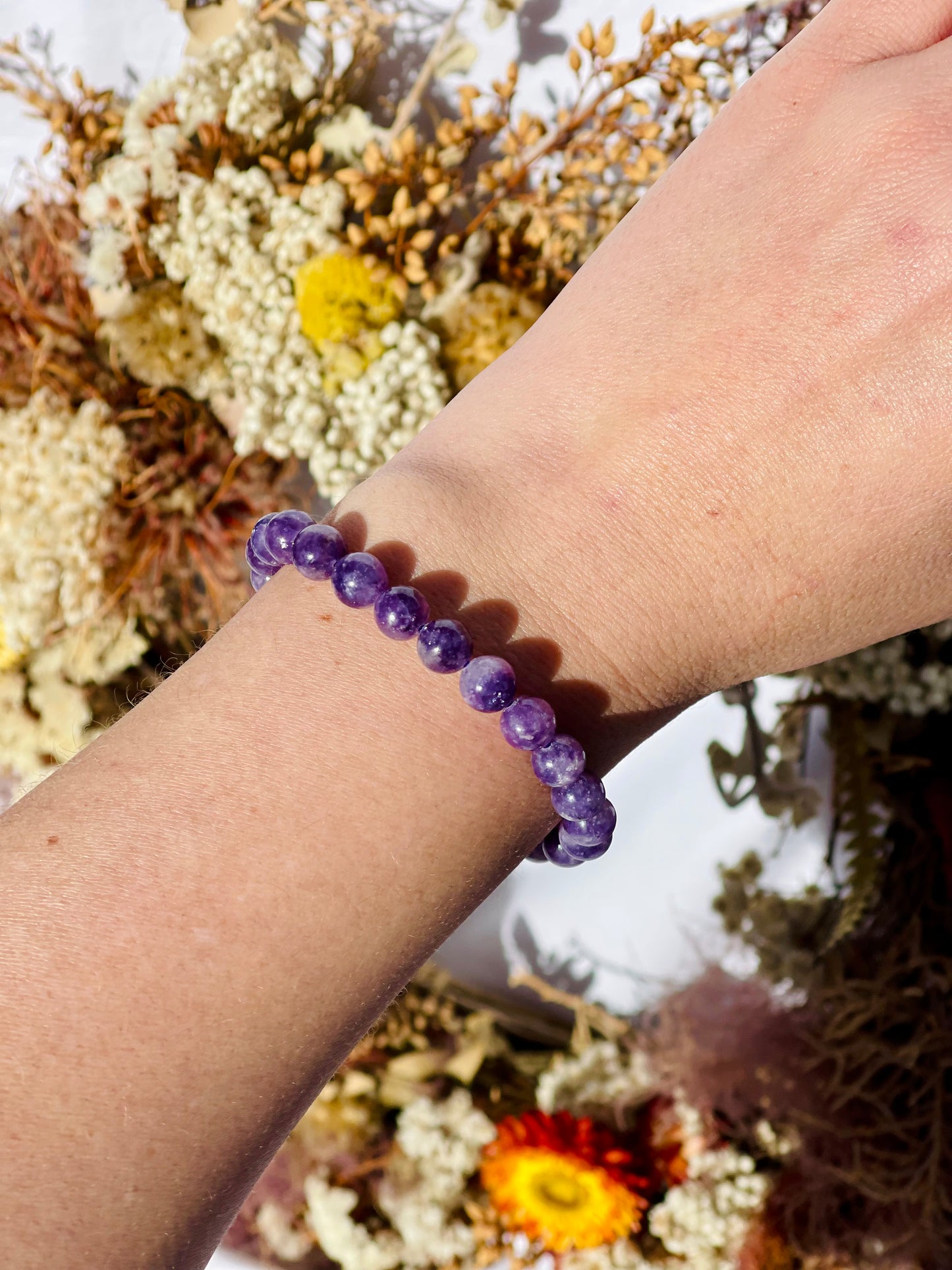 Lepidolite Bracelet | Small Bead