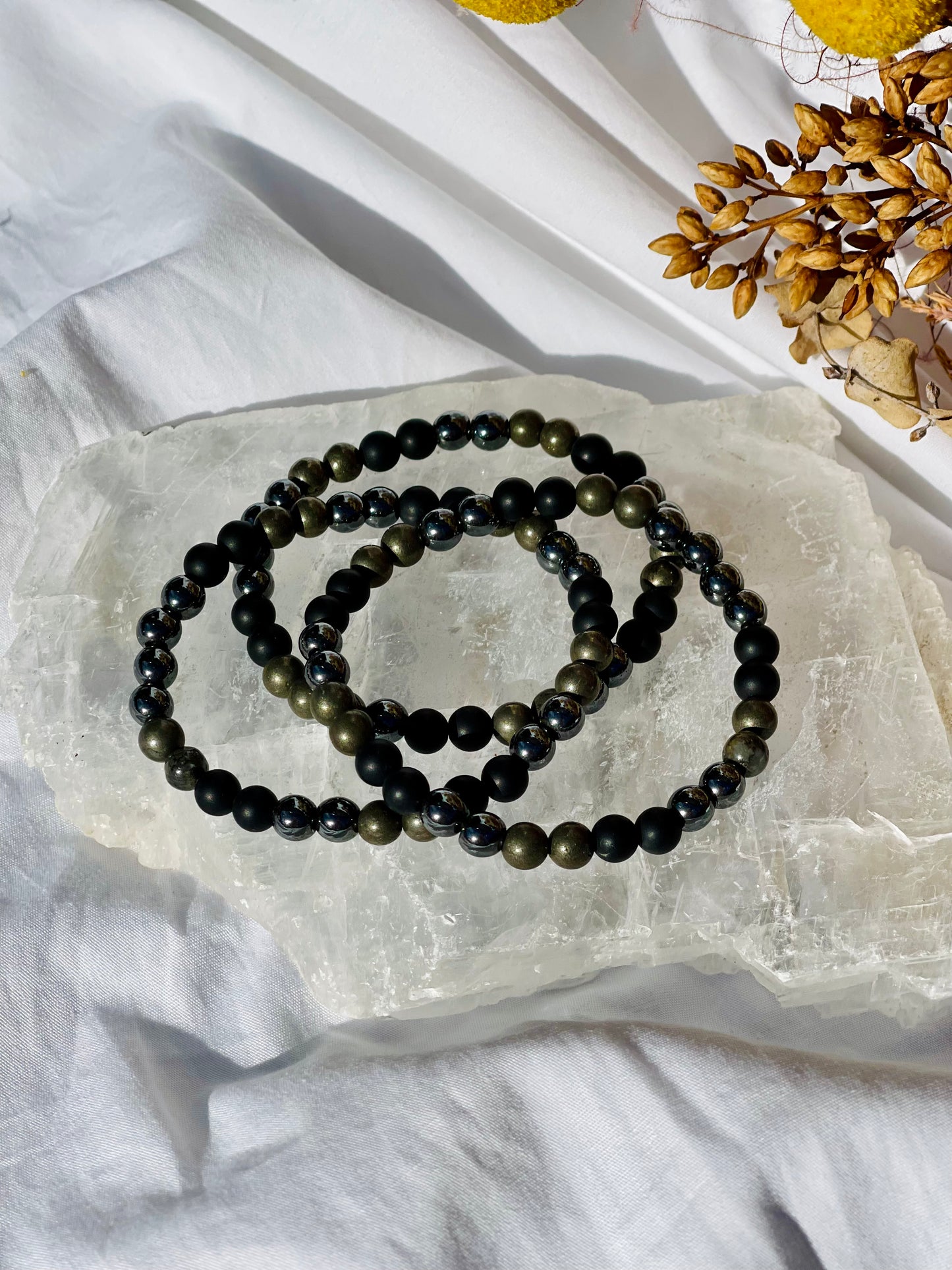 Pyrite | Shungite | Hematite Bracelet