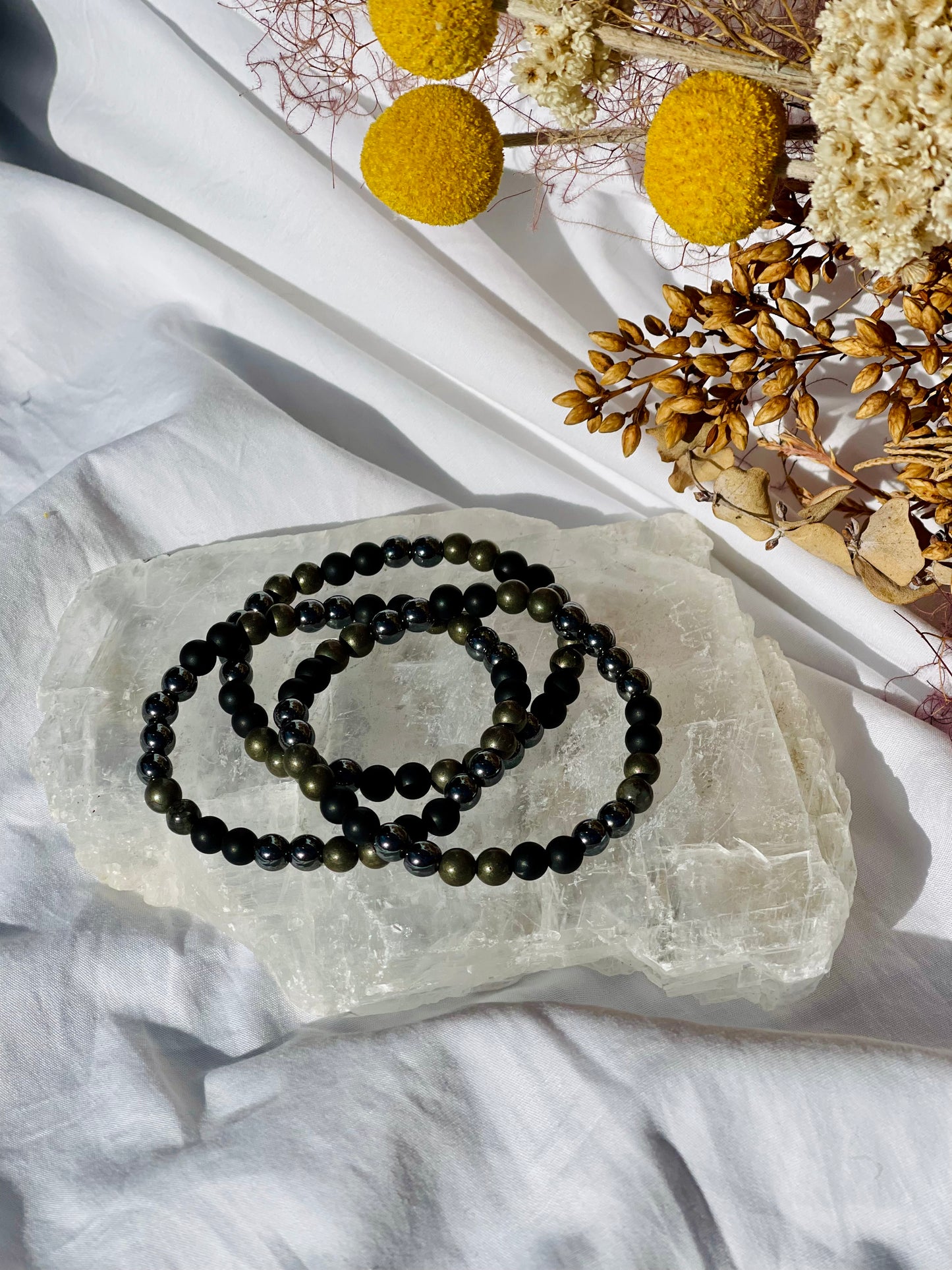 Pyrite | Shungite | Hematite Bracelet