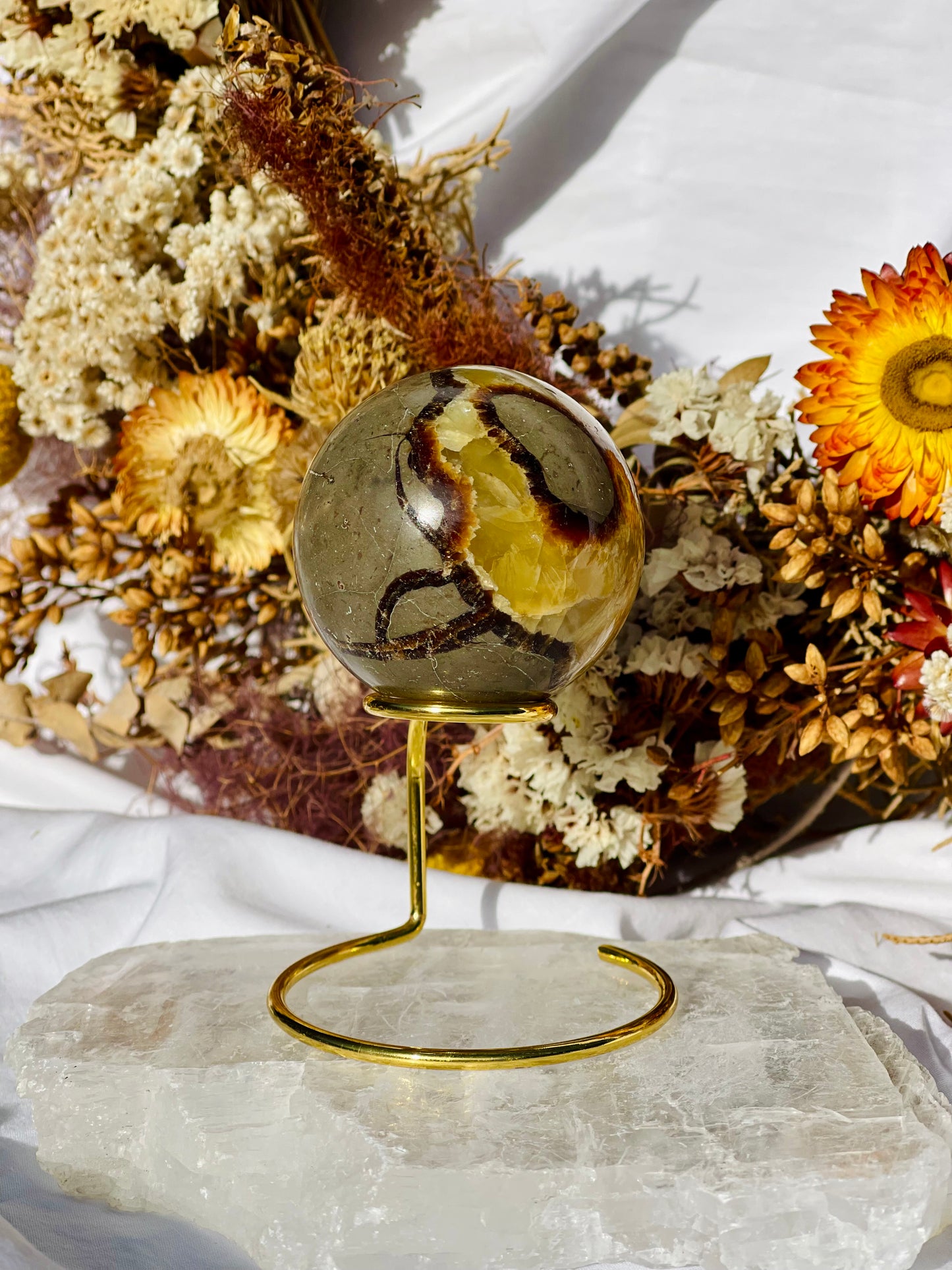 Septarian Dragon Stone Sphere