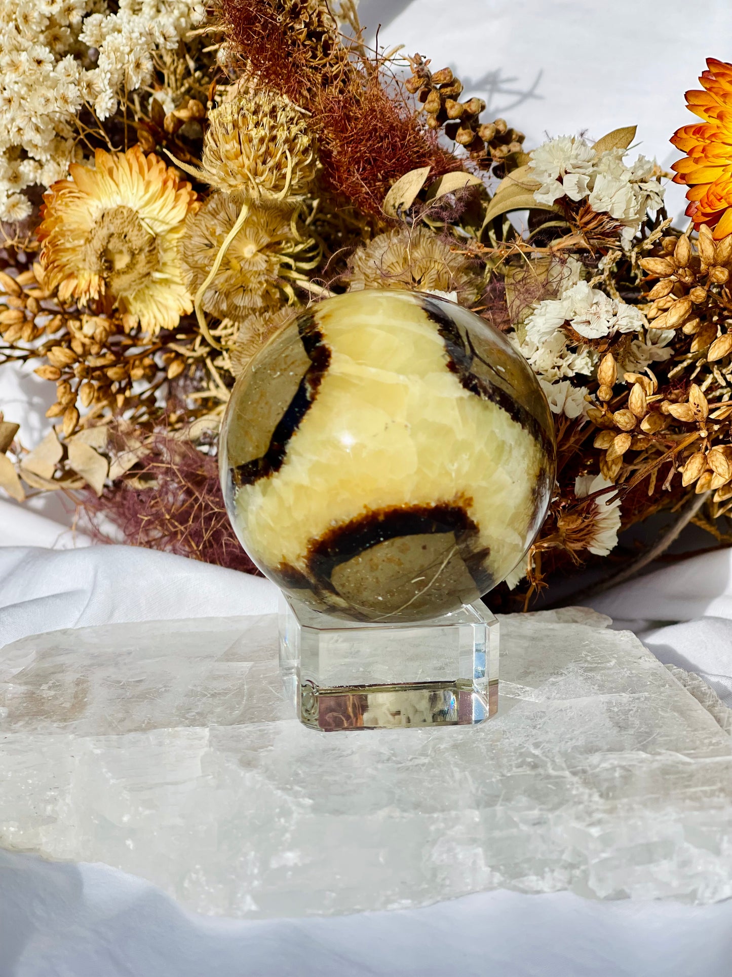 Septarian Dragon Stone Sphere