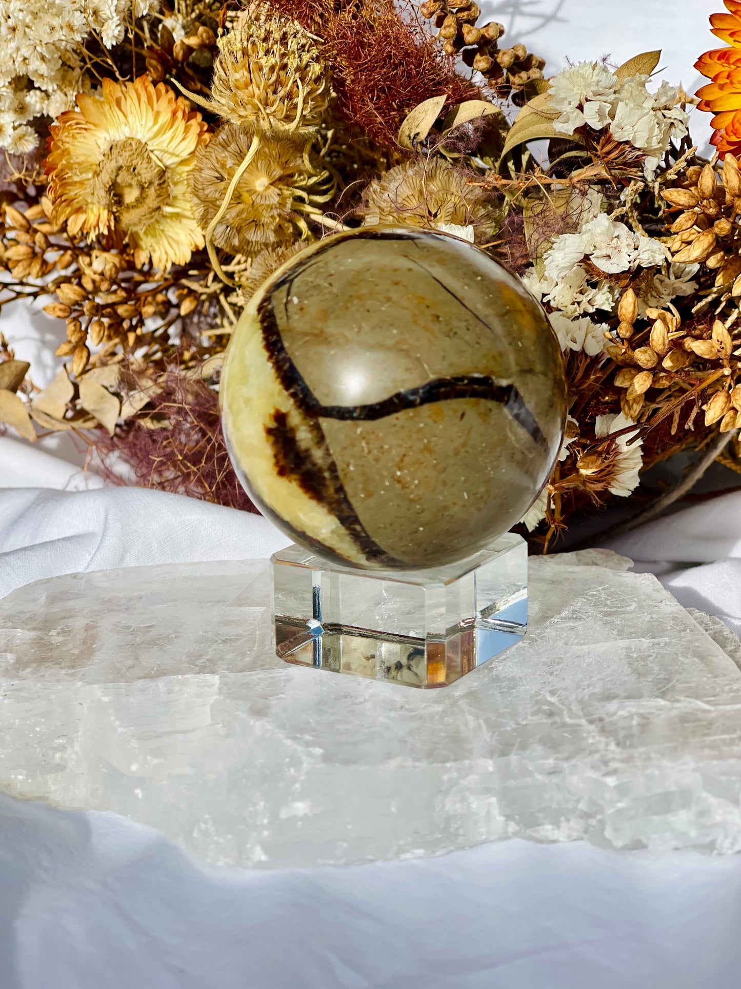 Septarian Dragon Stone Sphere