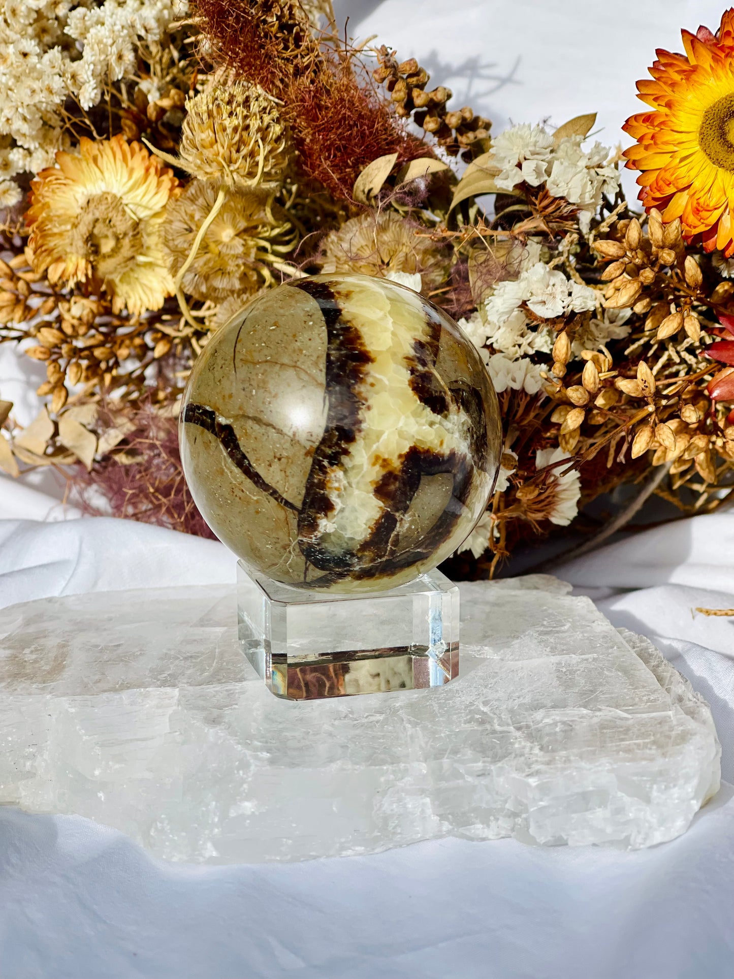 Septarian Dragon Stone Sphere