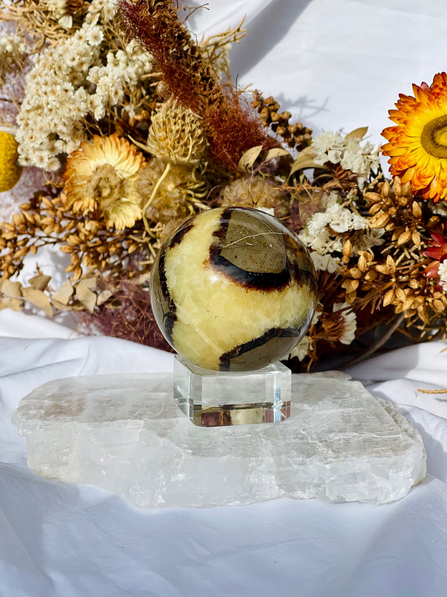 Septarian Dragon Stone Sphere