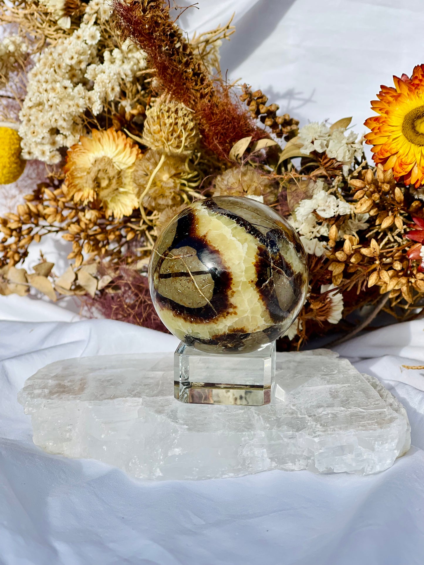 Septarian Dragon Stone Sphere