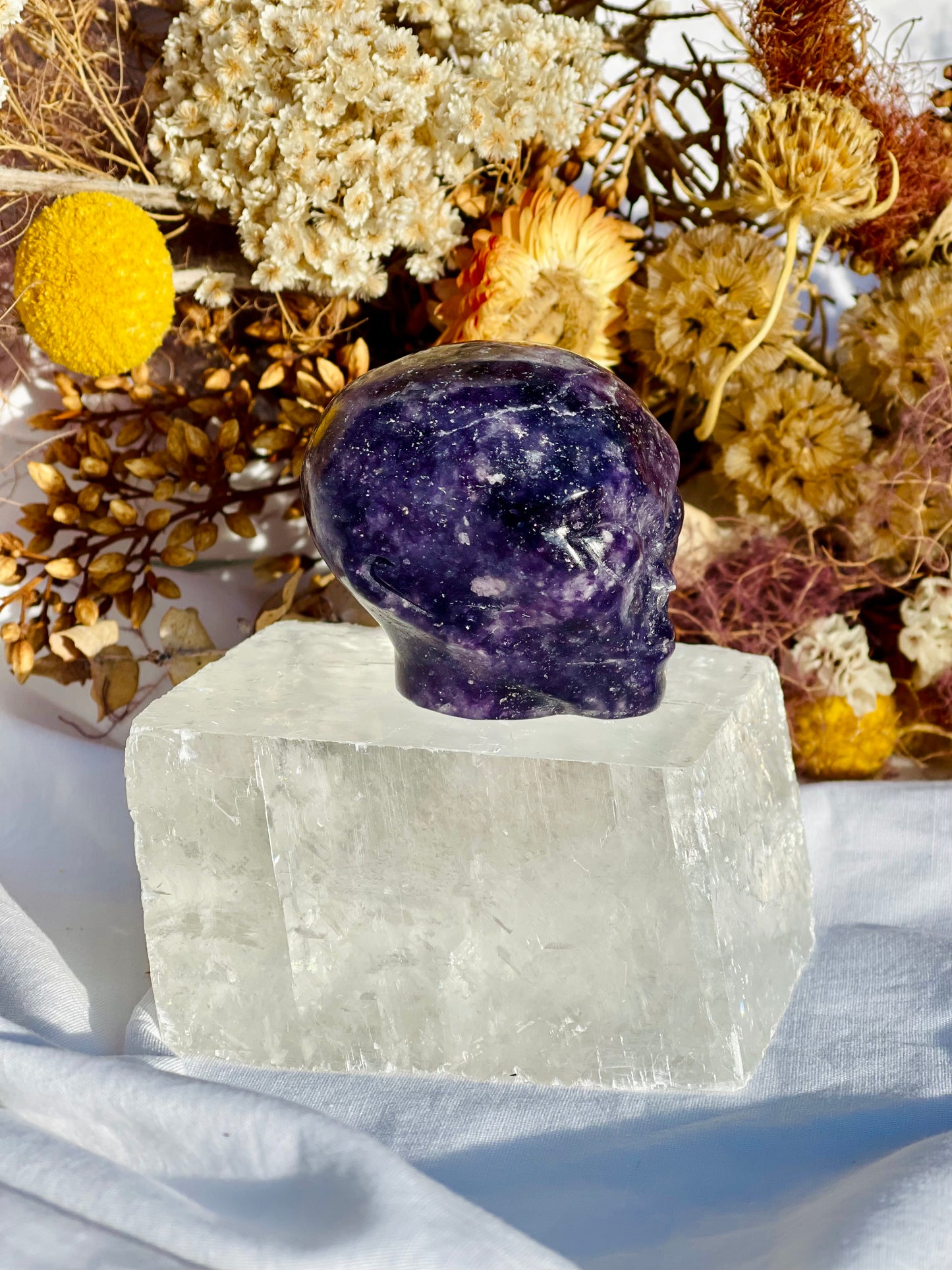 Lepidolite Alien Head