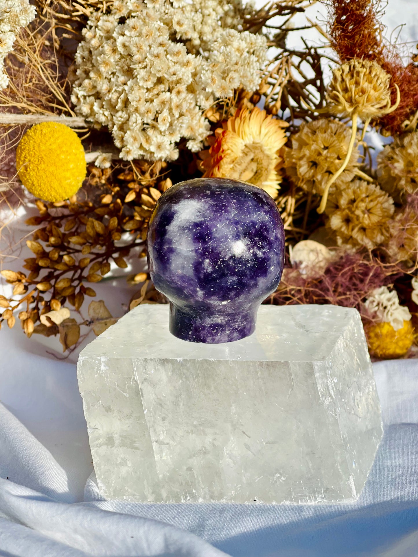 Lepidolite Alien Head