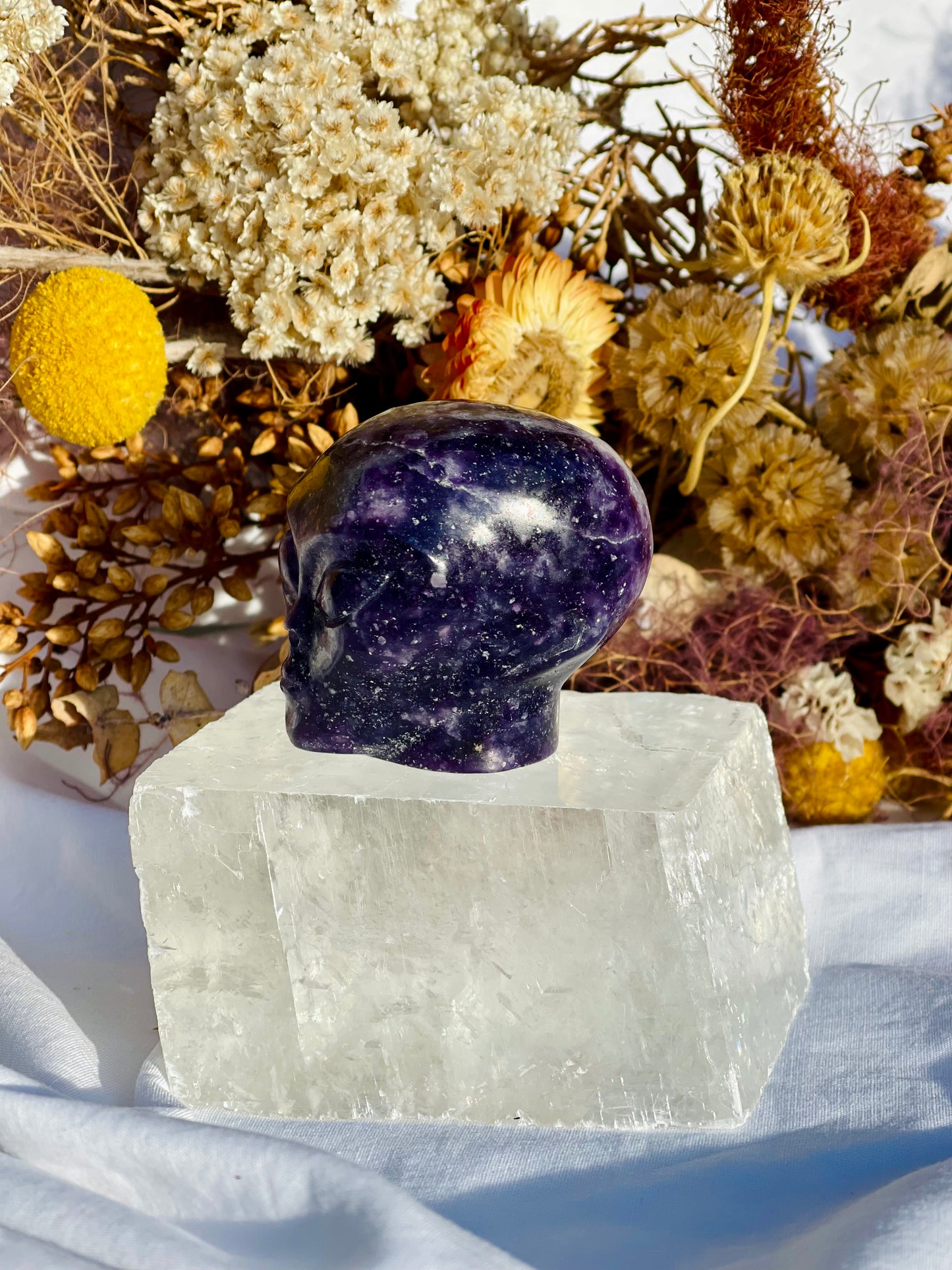 Lepidolite Alien Head
