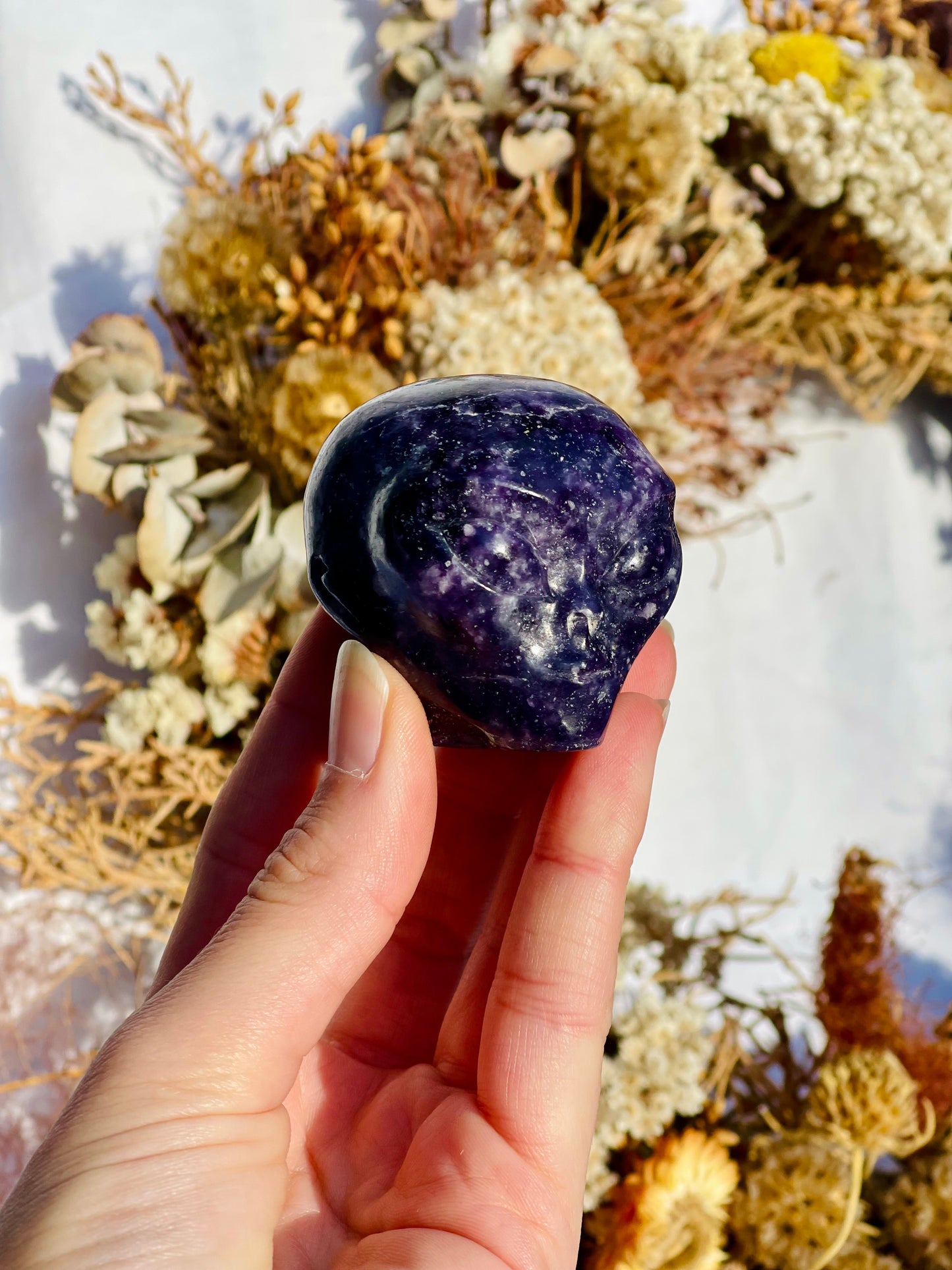 Lepidolite Alien Head