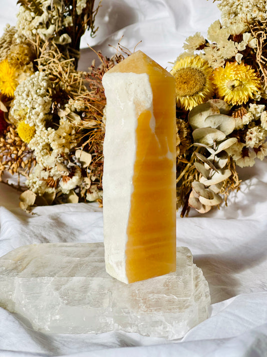 Yellow Calcite Point