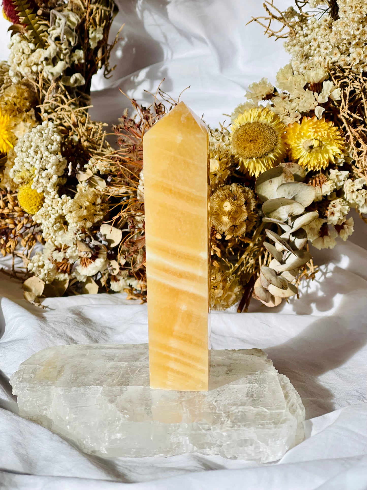 Yellow Calcite Point
