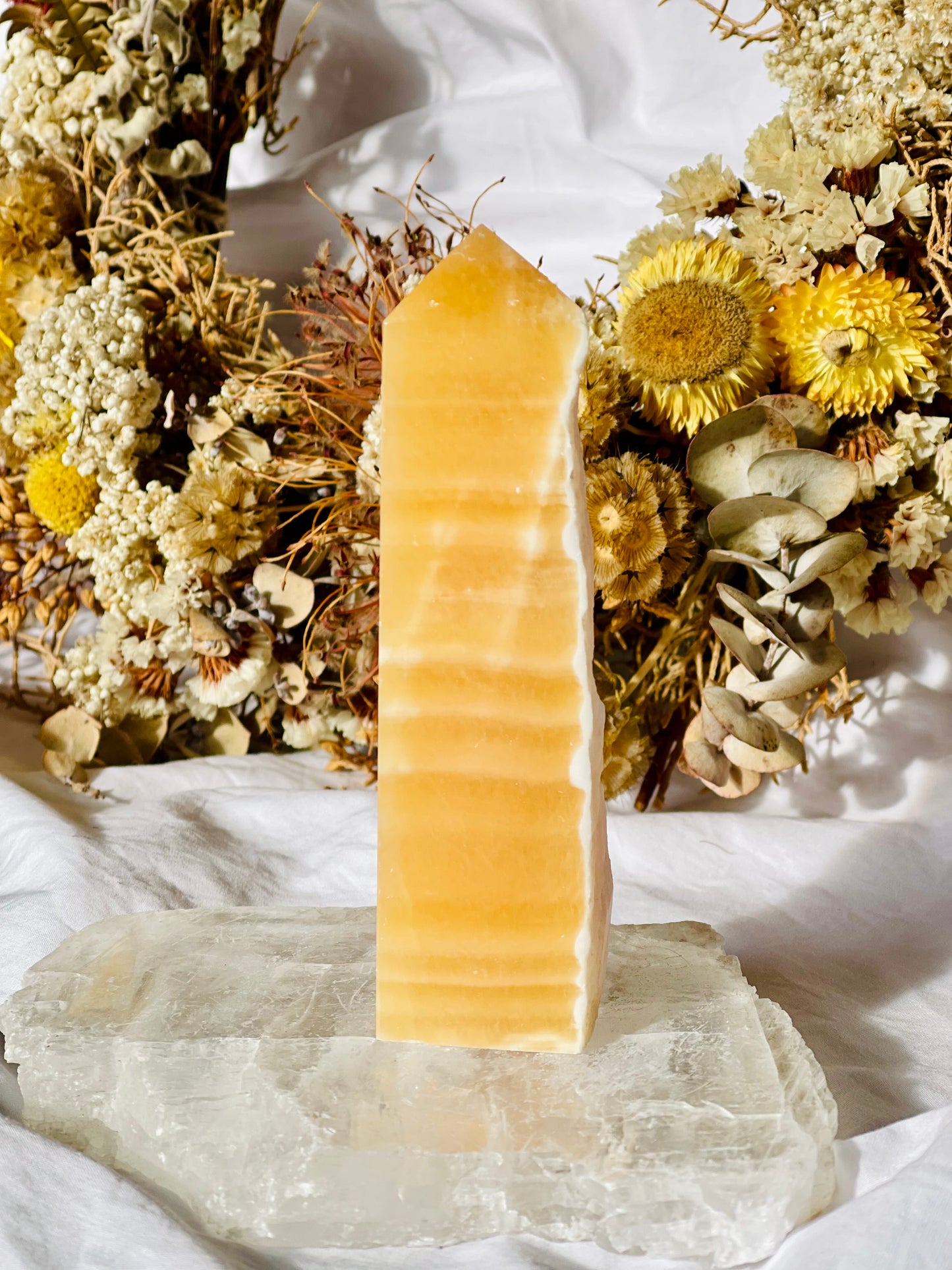 Yellow Calcite Point