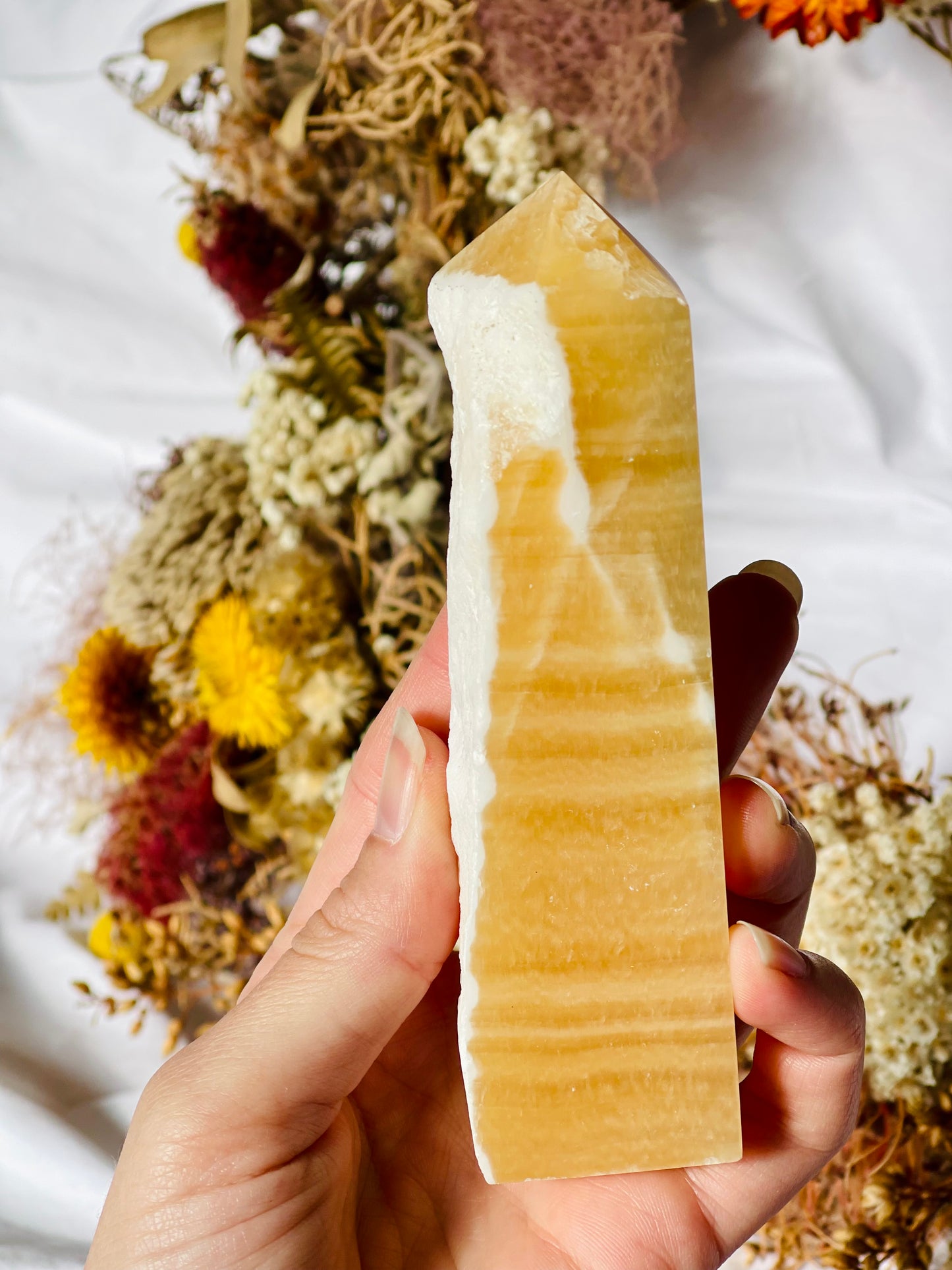 Yellow Calcite Point