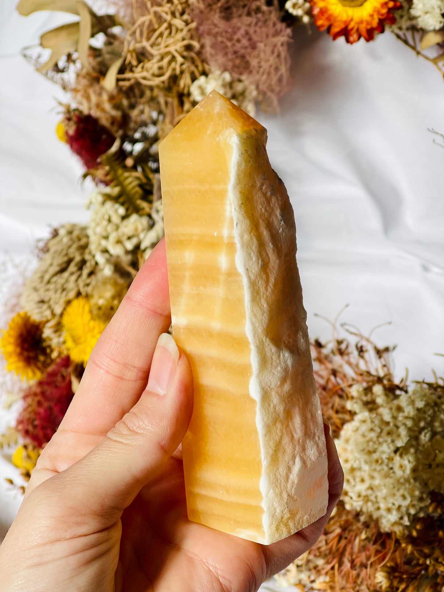 Yellow Calcite Point