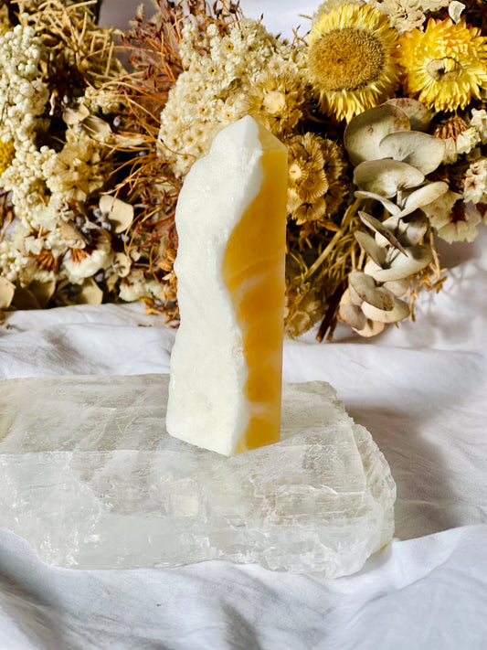 Yellow Calcite Point
