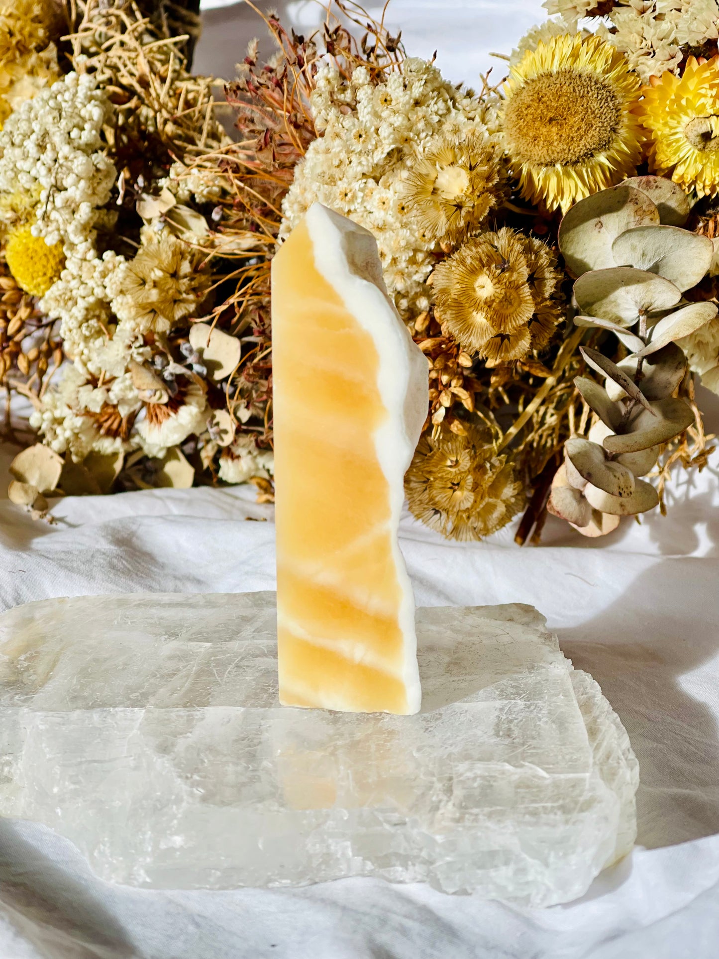 Yellow Calcite Point