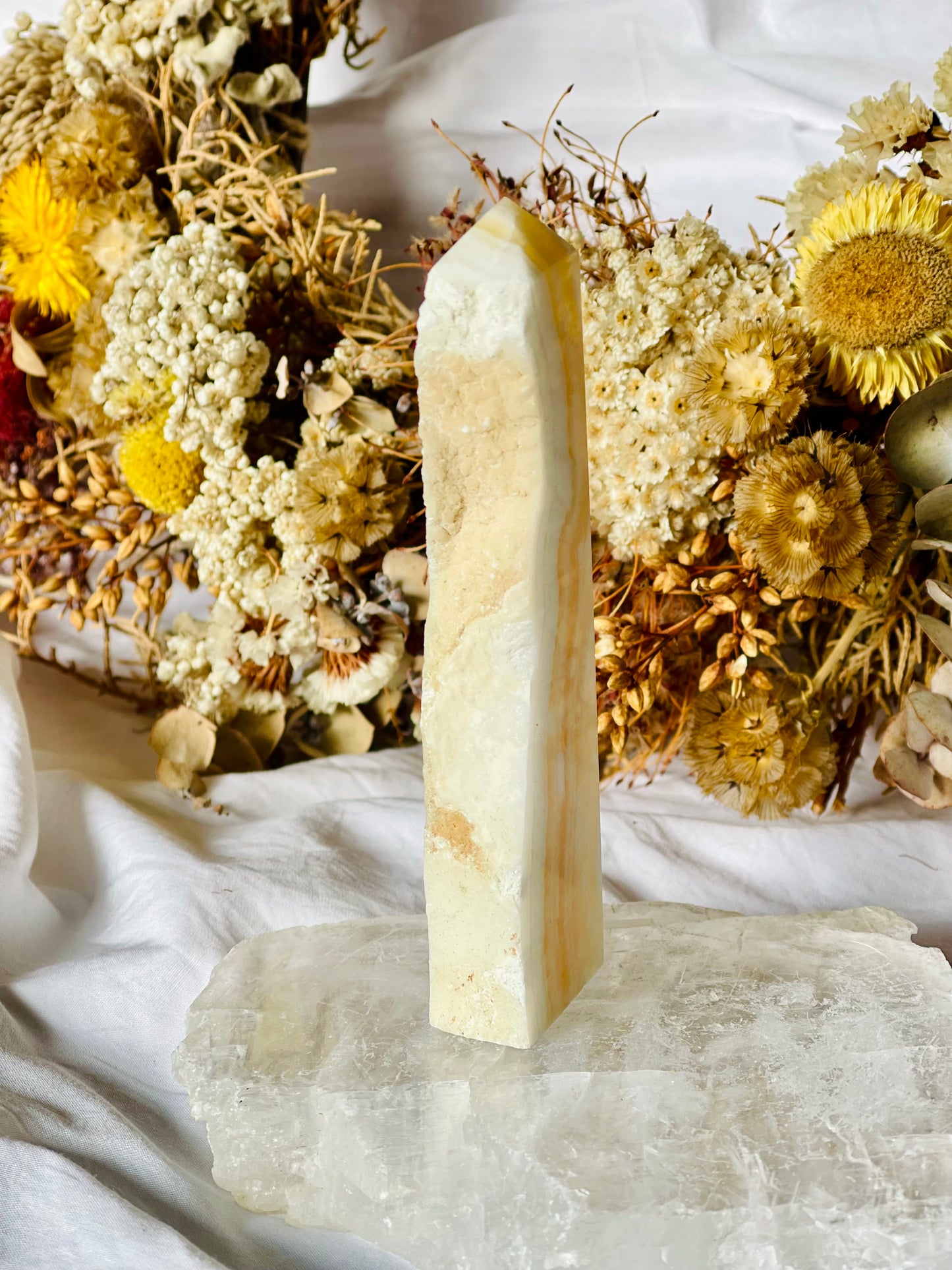 Yellow Calcite Point