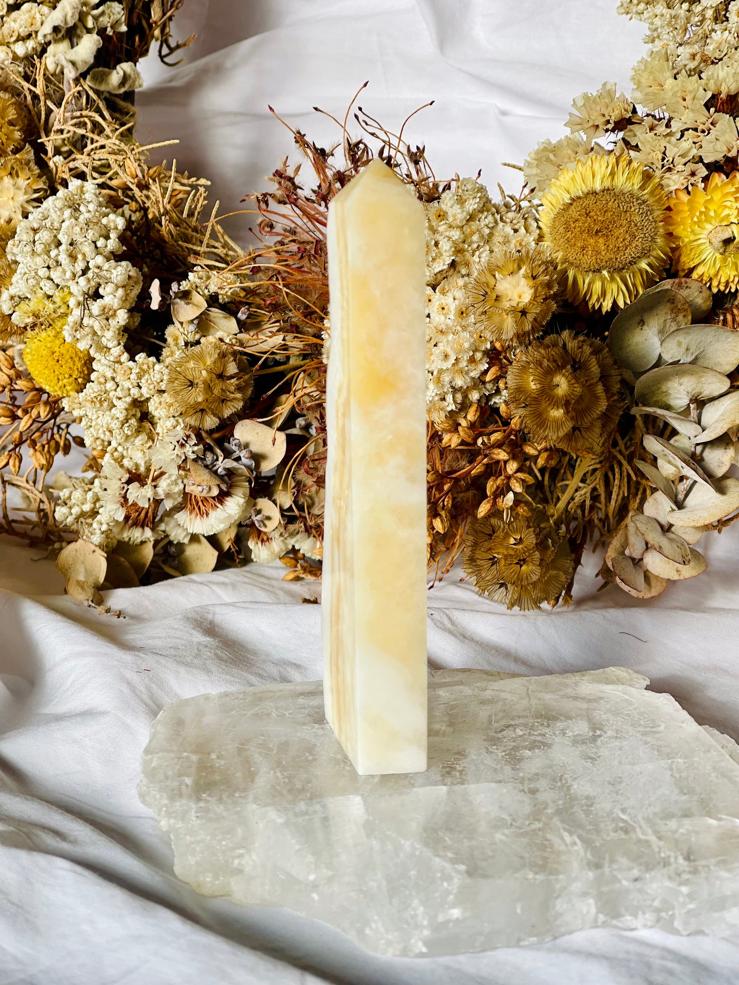 Yellow Calcite Point