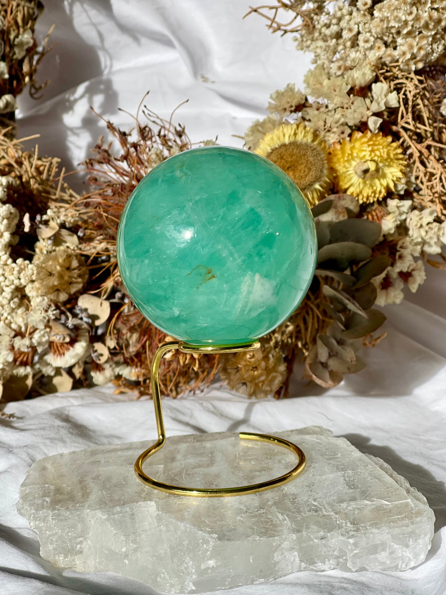 Green Fluorite Sphere G