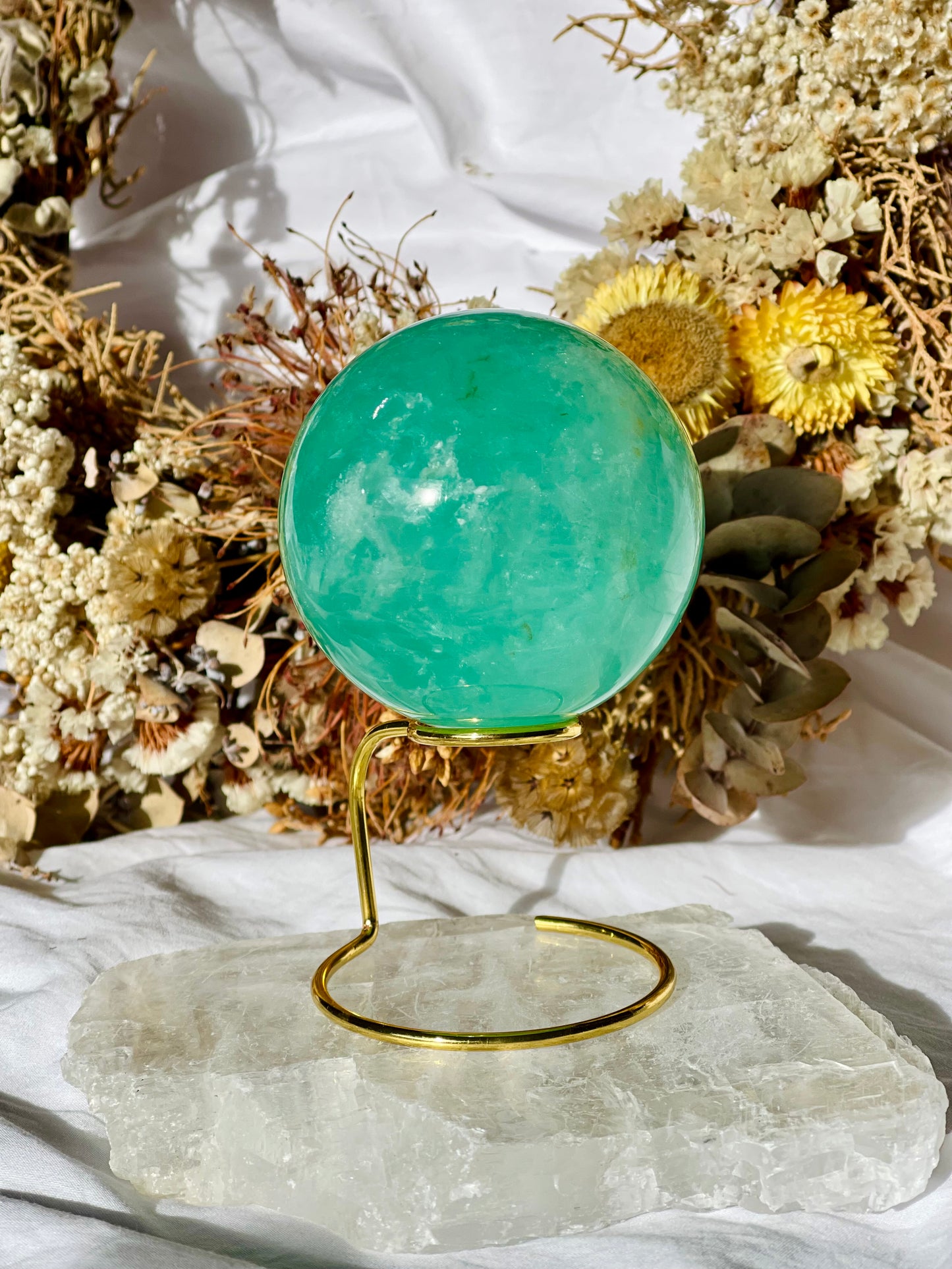 Green Fluorite Sphere G
