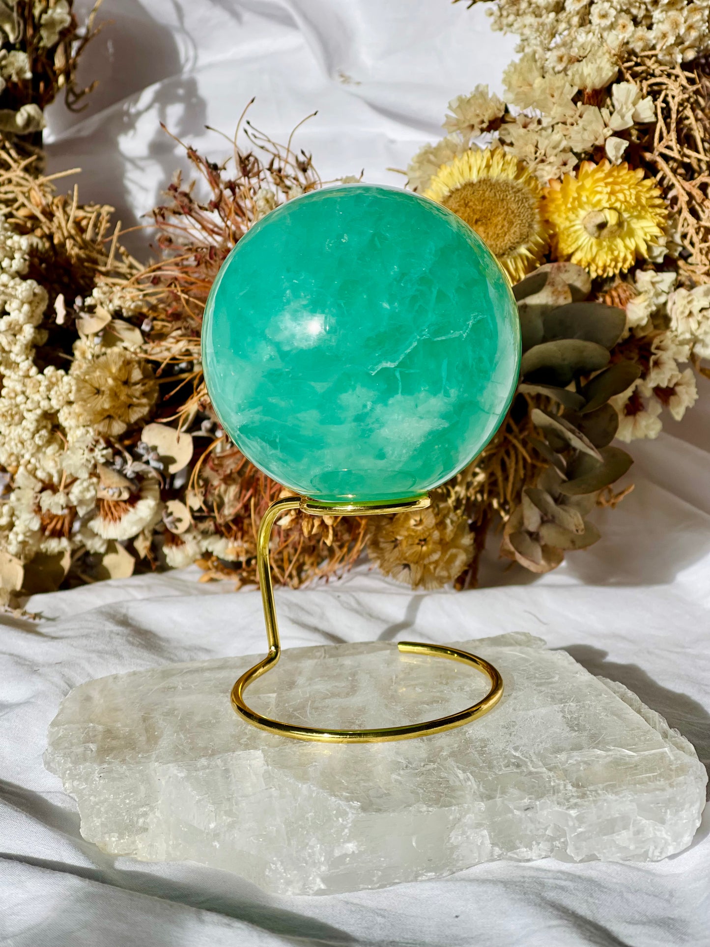 Green Fluorite Sphere G