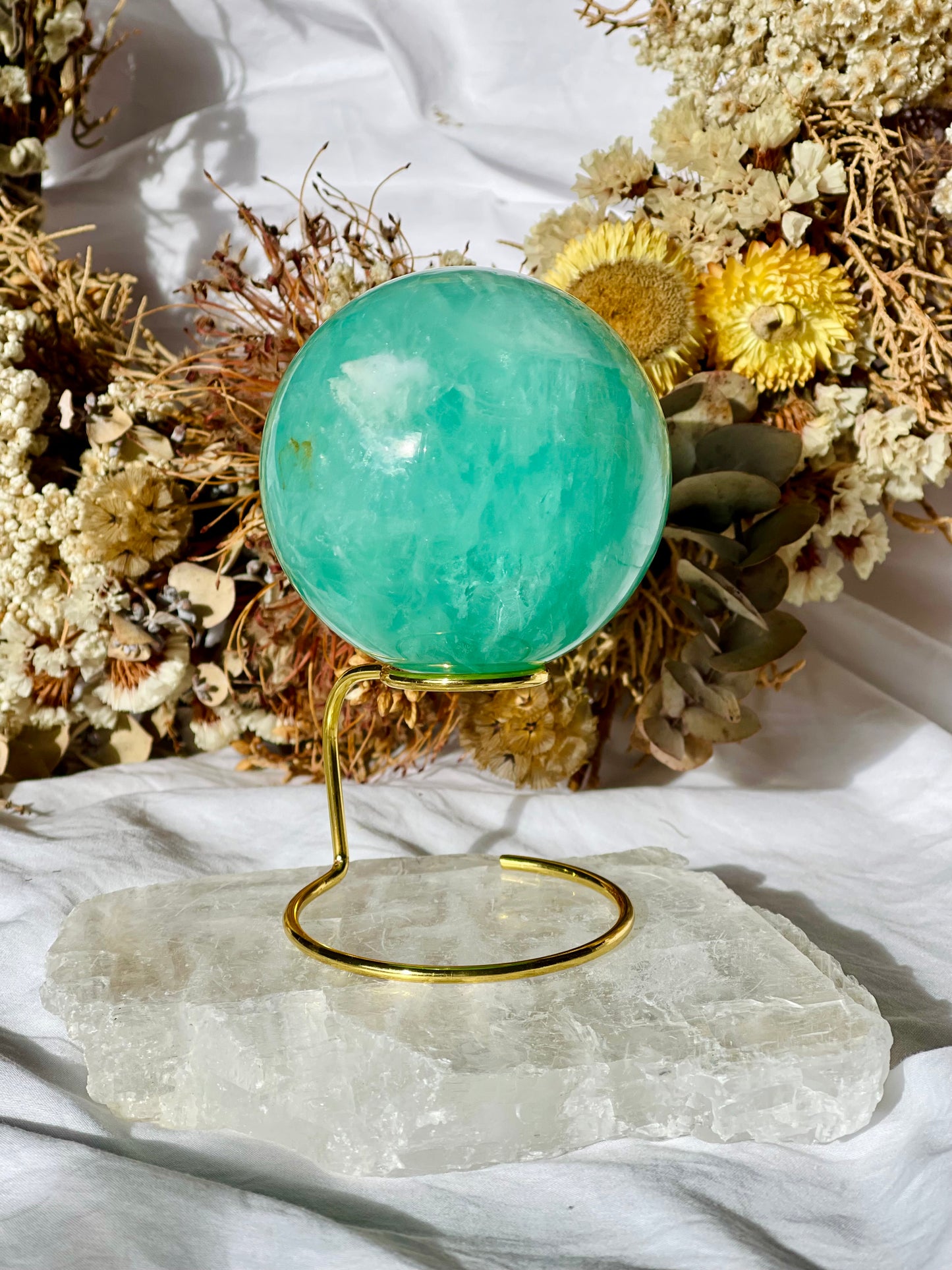 Green Fluorite Sphere G