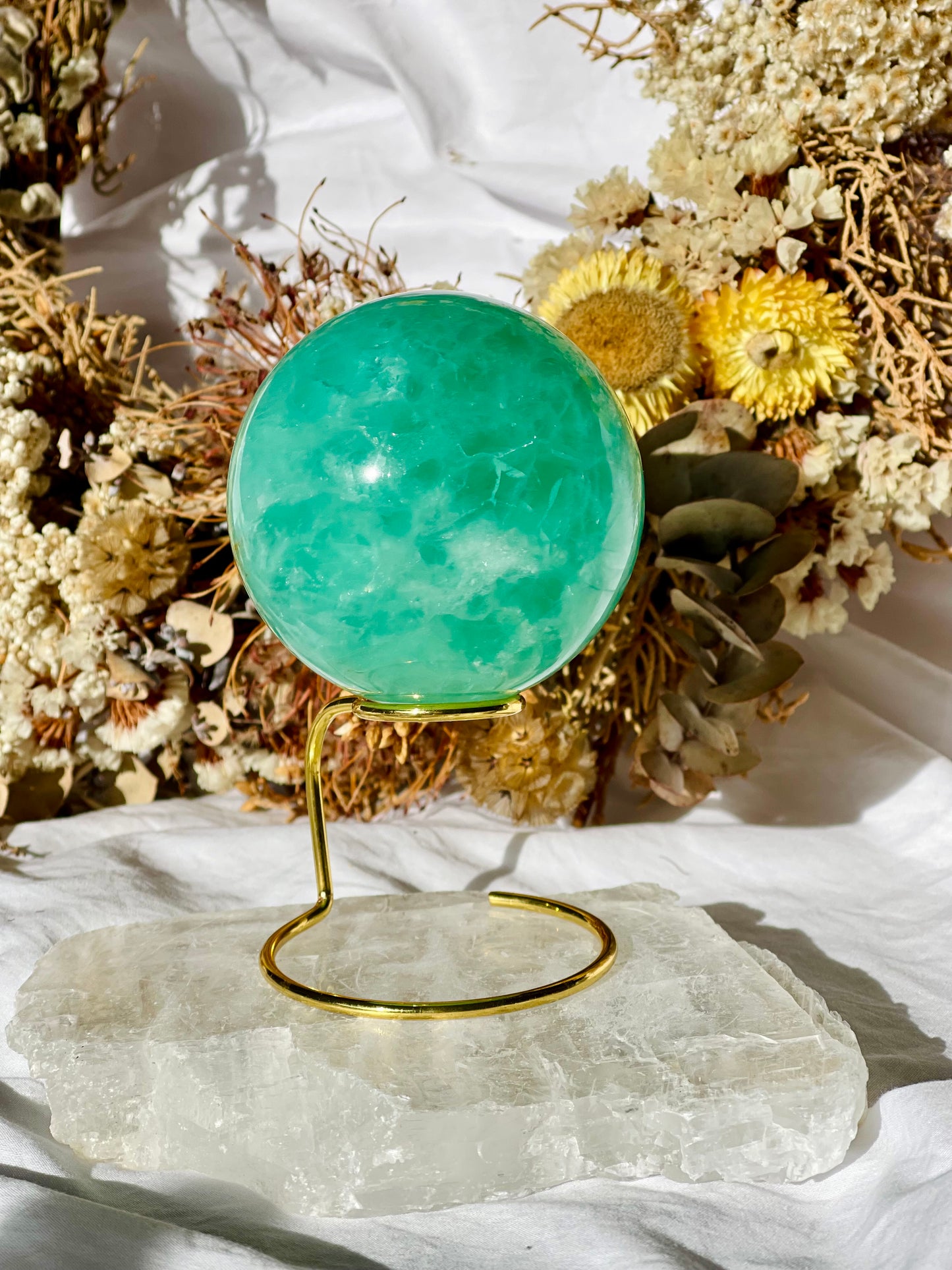Green Fluorite Sphere G