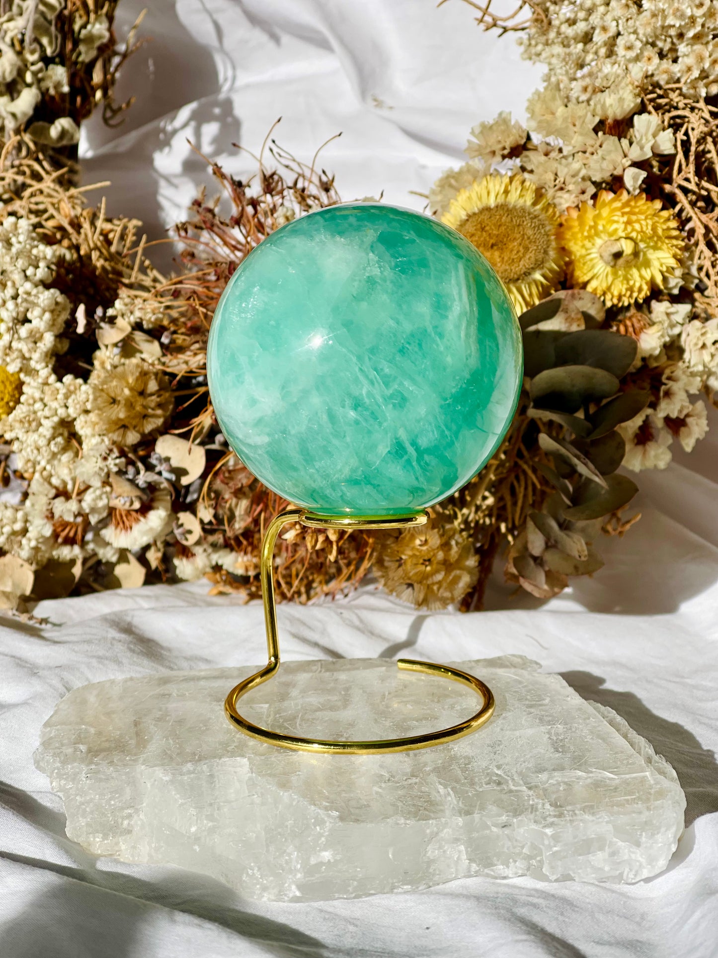 Green Fluorite Sphere G