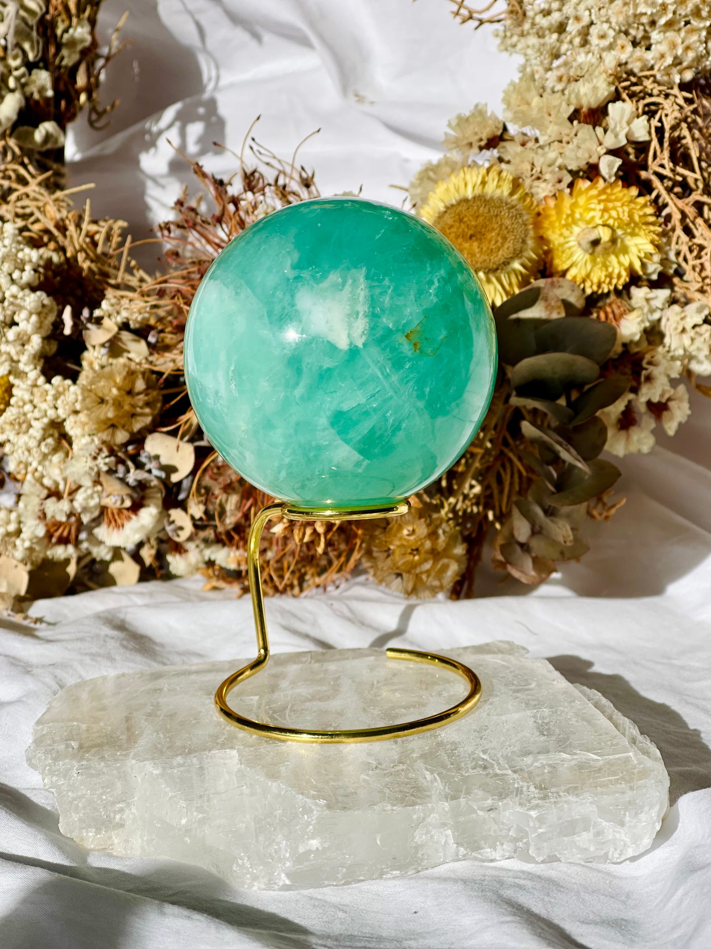 Green Fluorite Sphere G