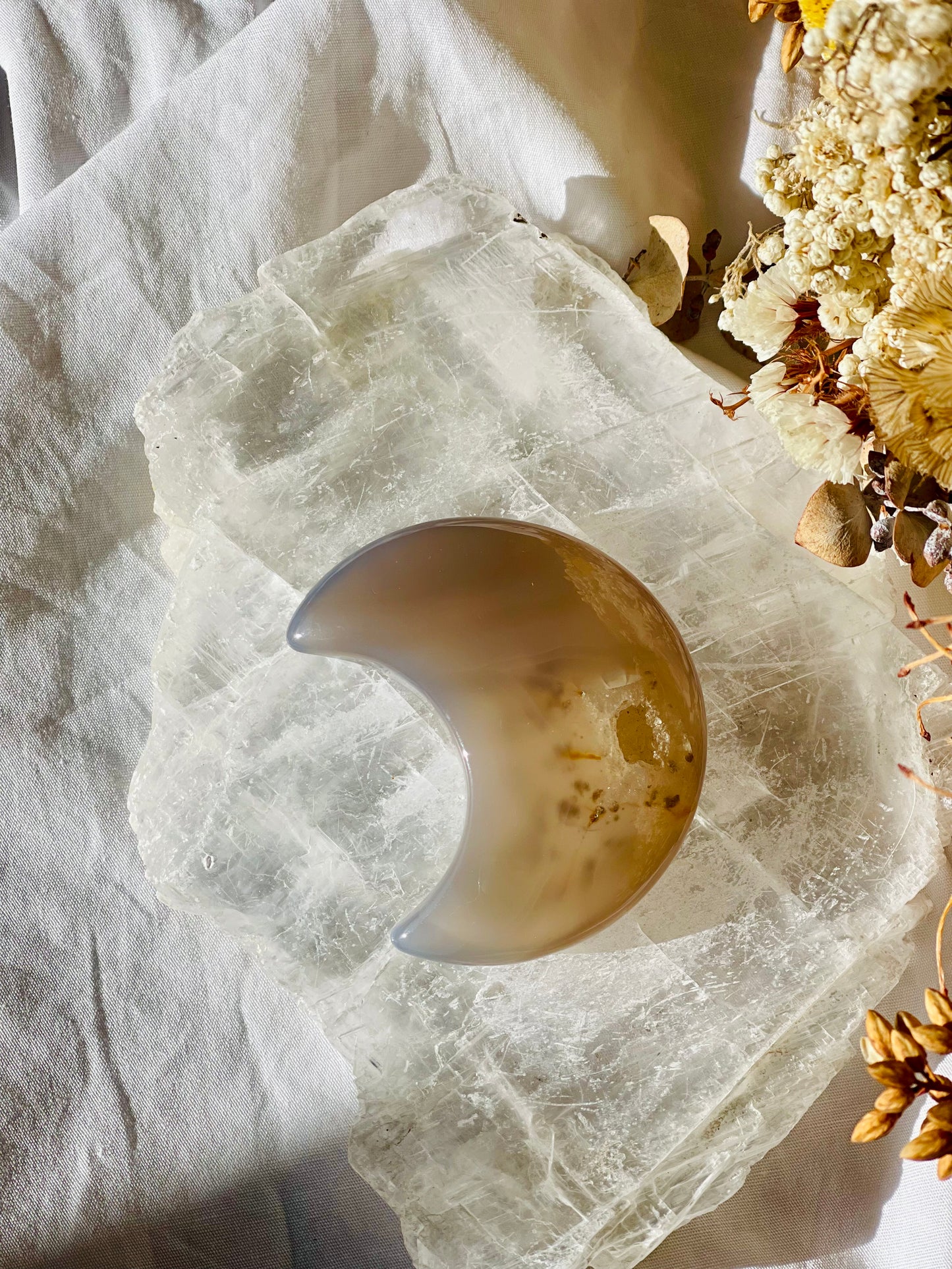 Druzy Agate Moon #2