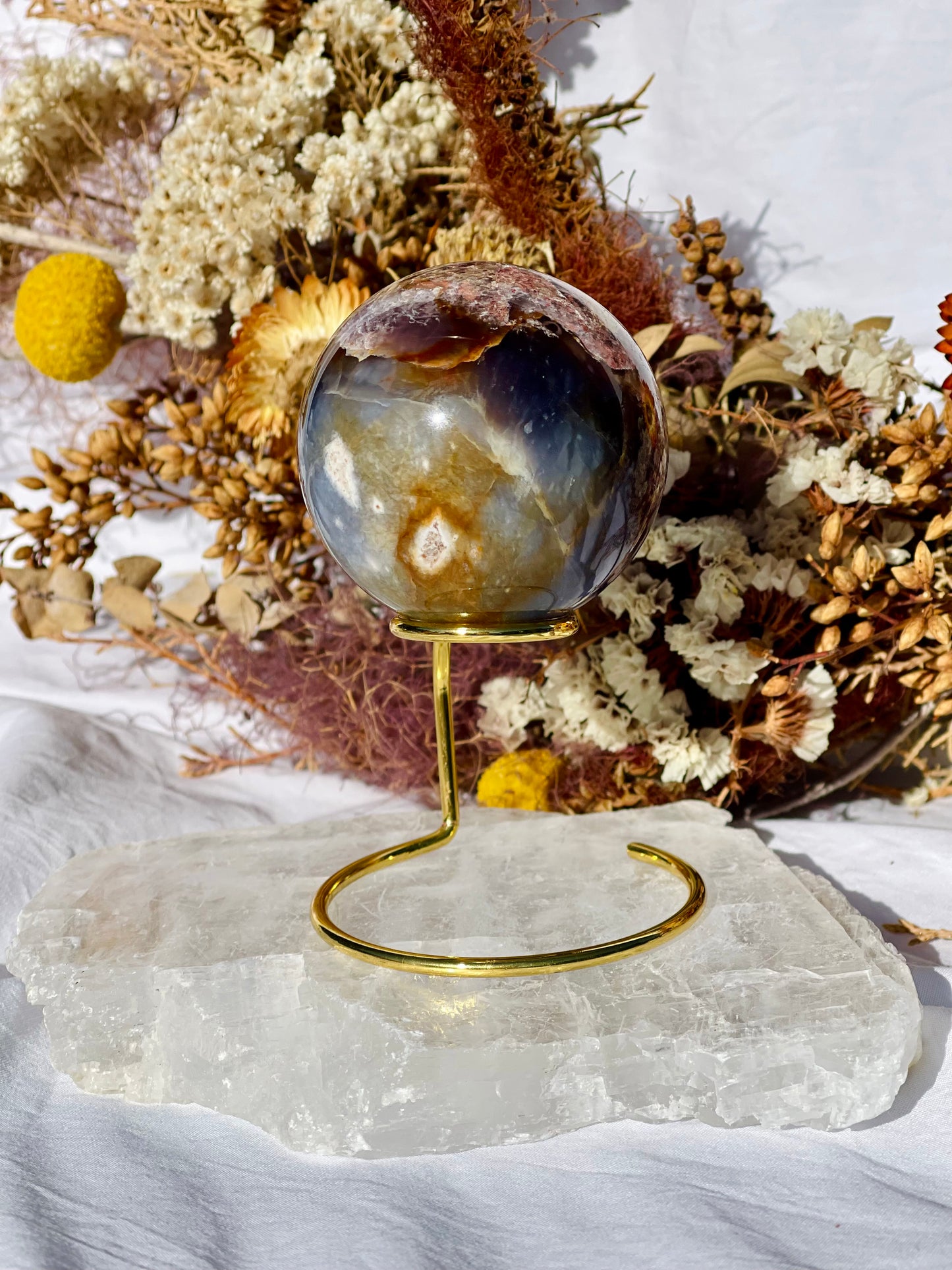 Purple Petrified Wood Sphere
