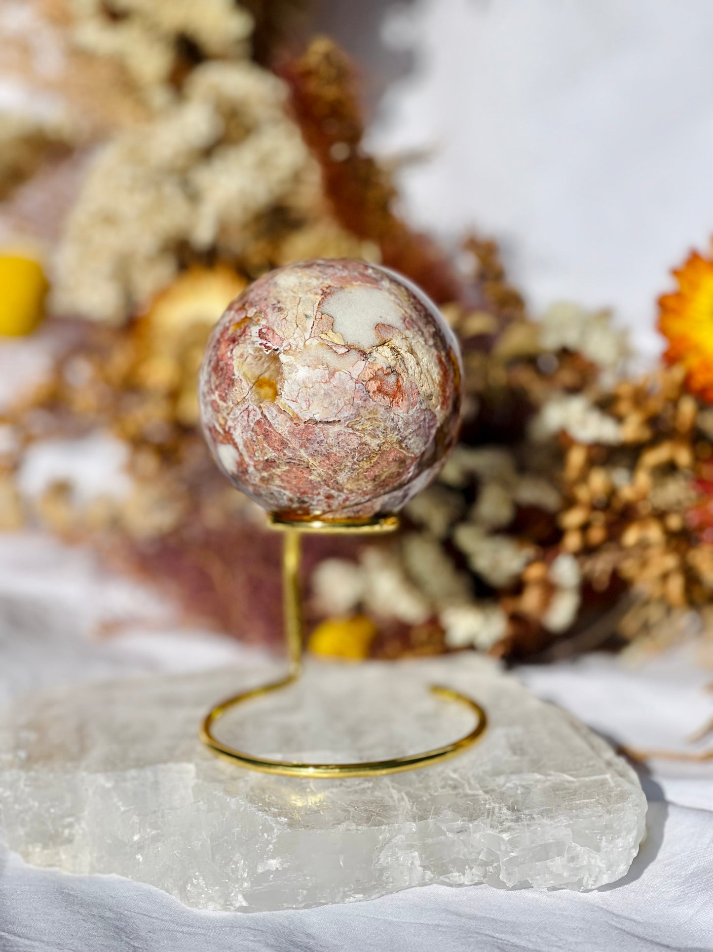 Purple Petrified Wood Sphere
