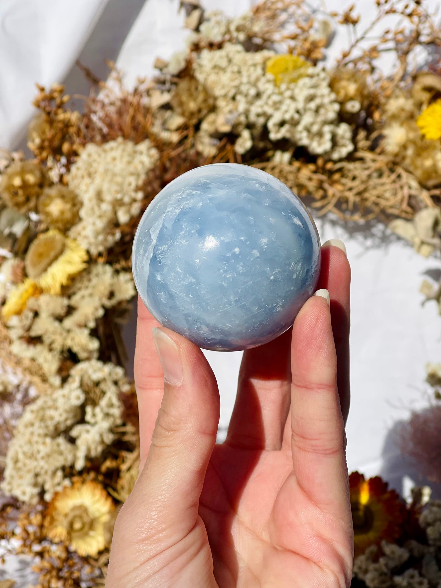 Blue Calcite Sphere