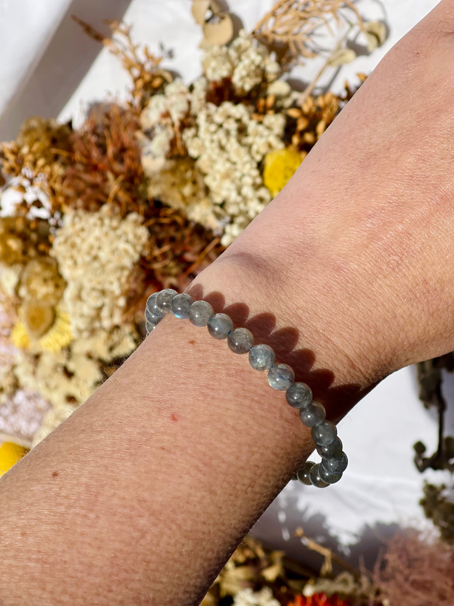 Labradorite Bracelet | Medium Bead
