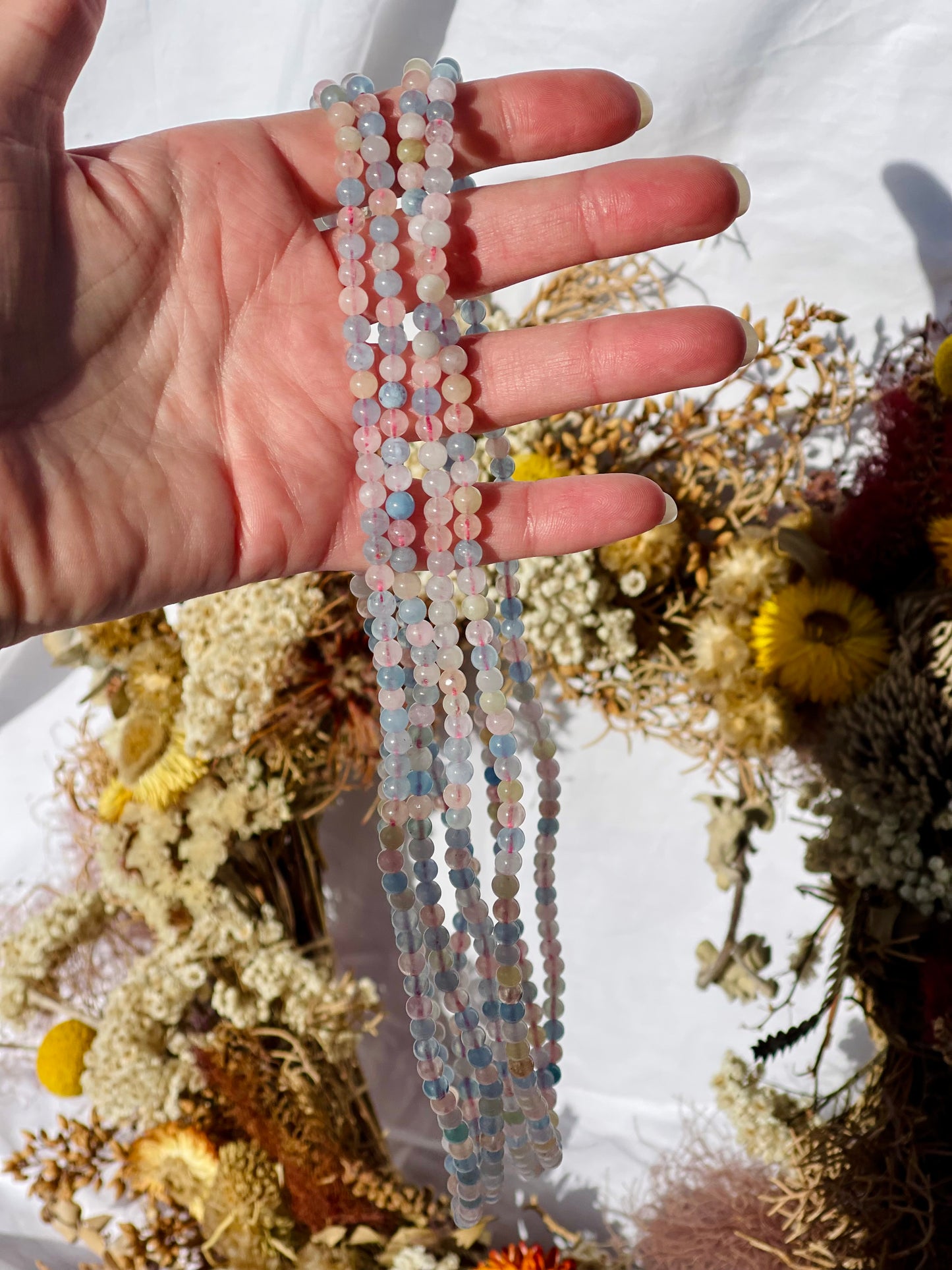 Morganite Wrap Bracelet