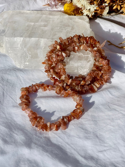 Sunstone Chip Bracelet