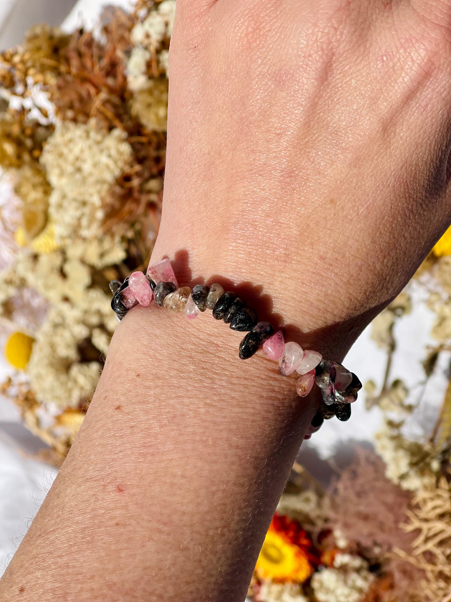 Rhodonite | Quartz Chip Bracelet