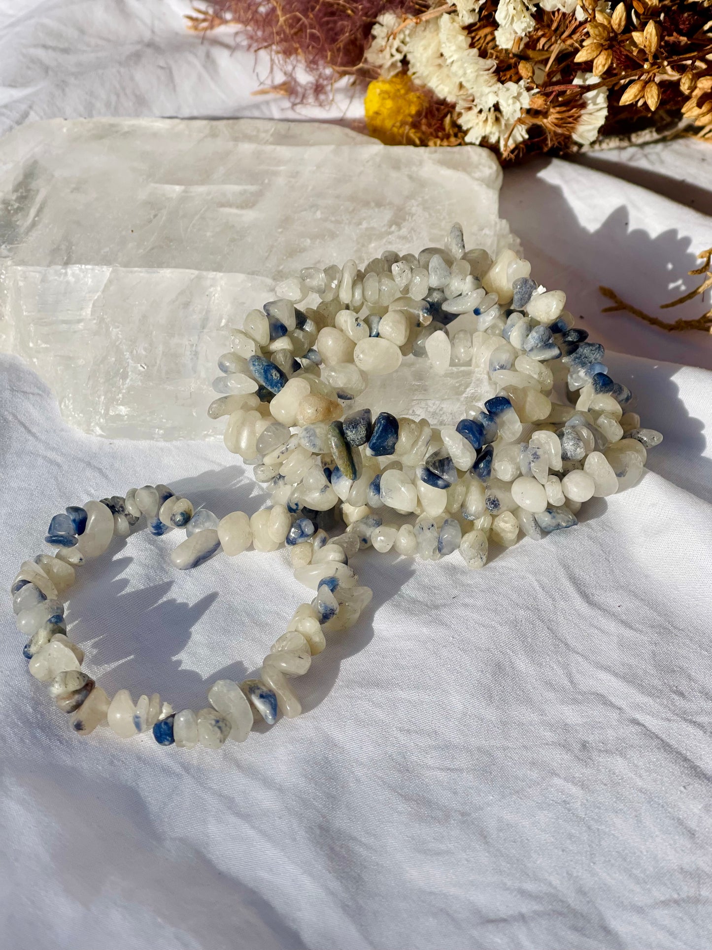 Dumortierite Chip Bracelet