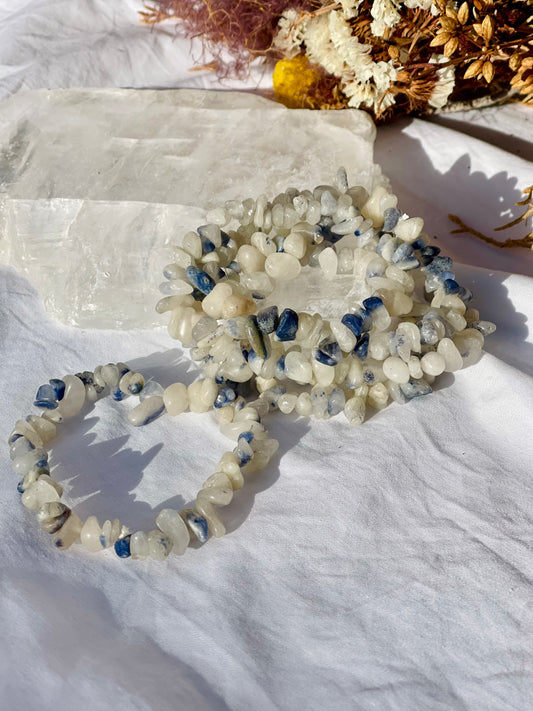 Dumortierite Chip Bracelet