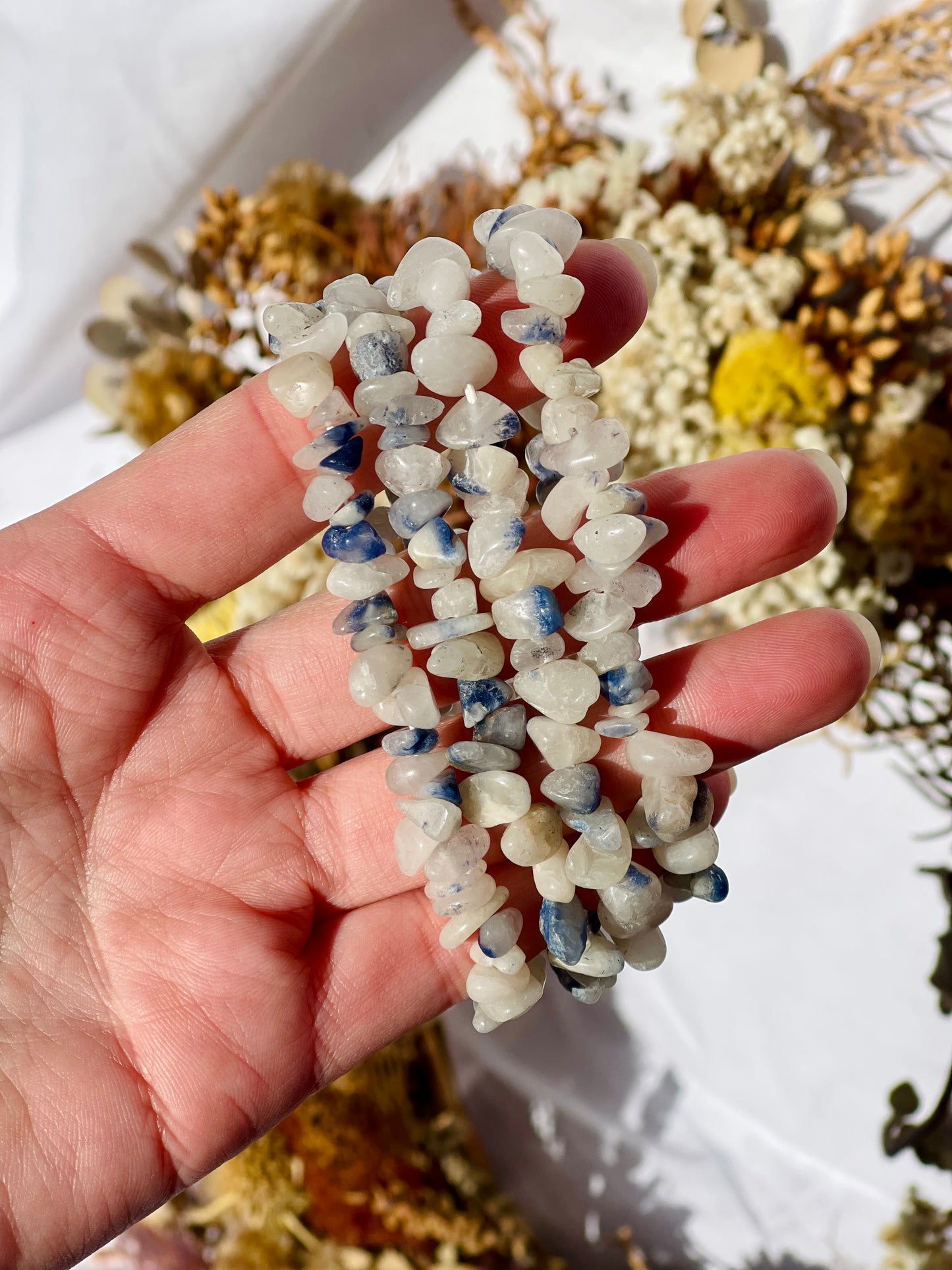 Dumortierite Chip Bracelet