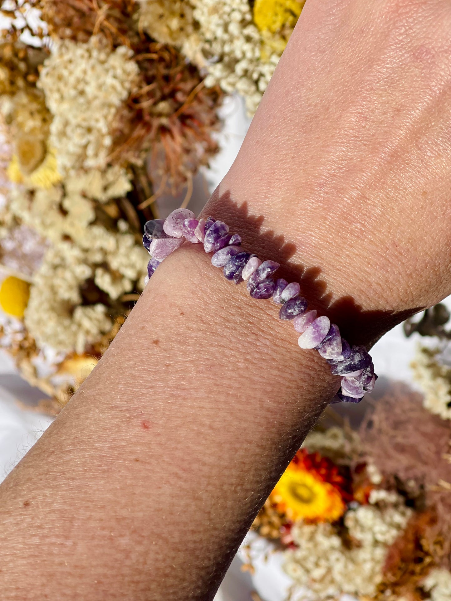 Lepidolite Chip Bracelet