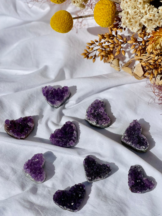 Amethyst Cluster Mini Heart