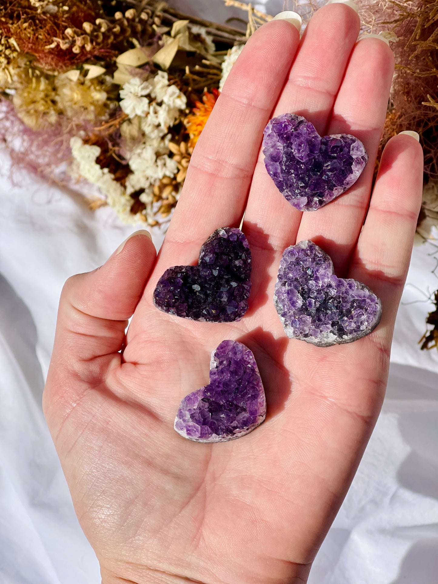 Amethyst Cluster Mini Heart